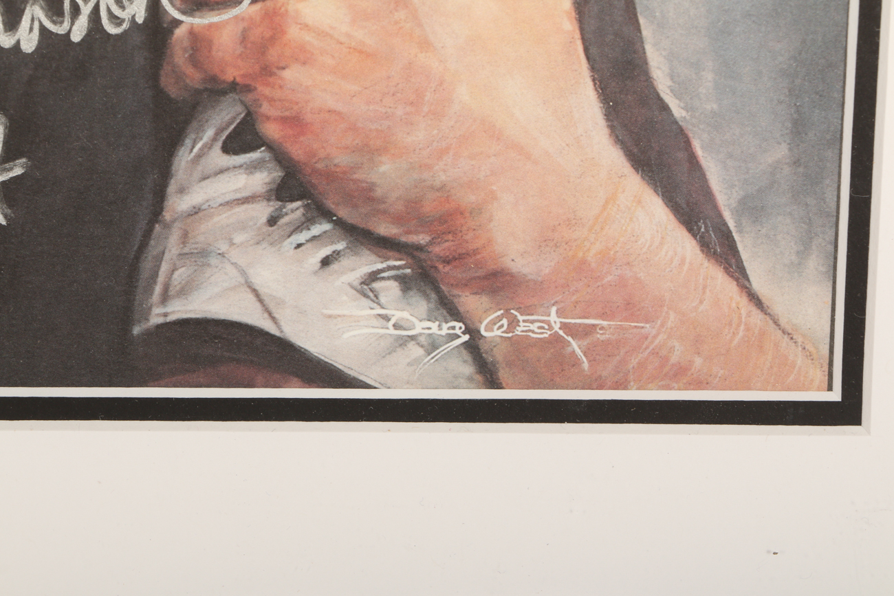 Signed Boomer Esiason "A Quarterback's Crusade" Lithograph