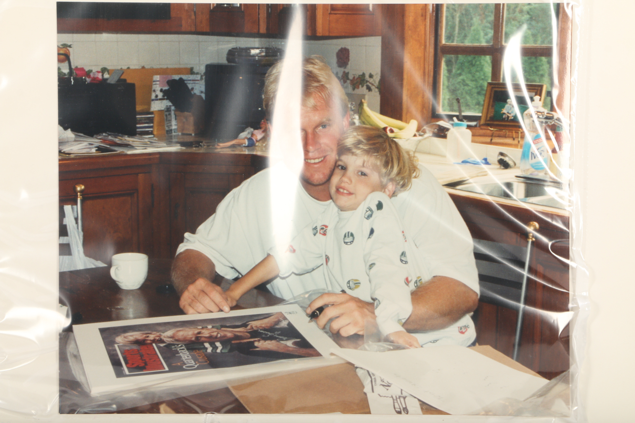 Signed Boomer Esiason "A Quarterback's Crusade" Lithograph