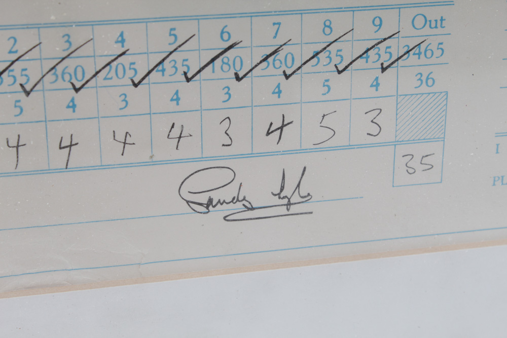 Jack Nicklaus Signed Complete Set of Scorecards from 1986 Masters