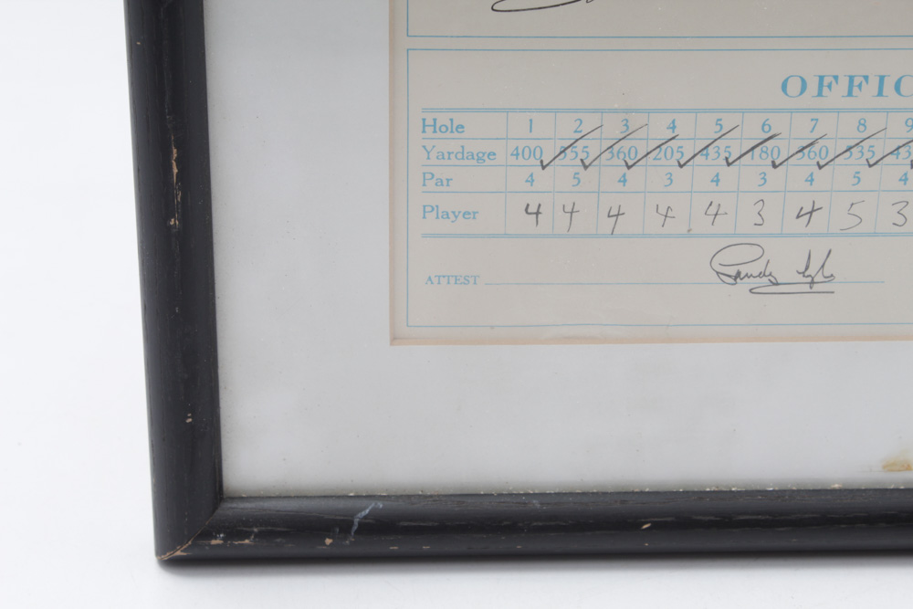 Jack Nicklaus Signed Complete Set of Scorecards from 1986 Masters
