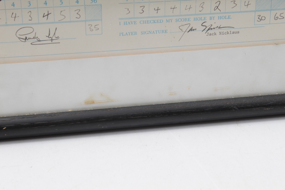 Jack Nicklaus Signed Complete Set of Scorecards from 1986 Masters