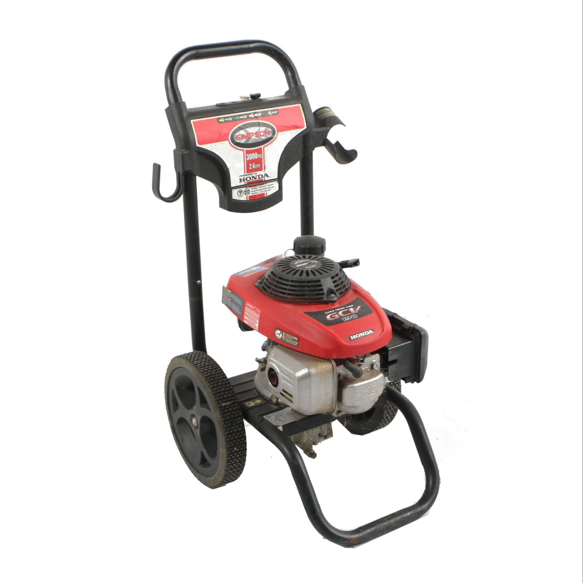 Simpson 3000 PSI Pressure Washer with Honda GCV190 4-Stroke Engine