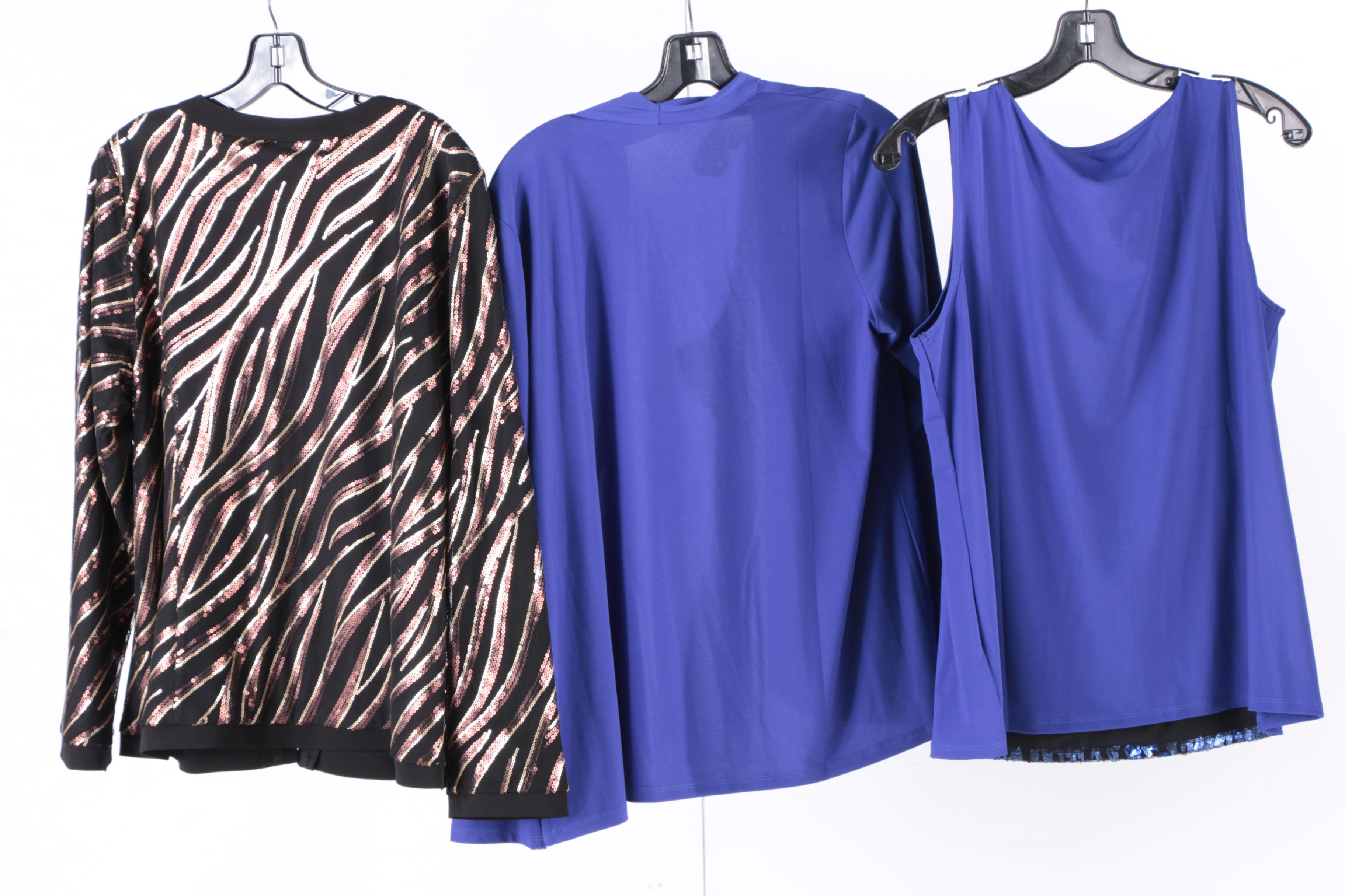 Women's Bob Mackie Clothing Including Sweater Set, Velour Pant Sets with Others