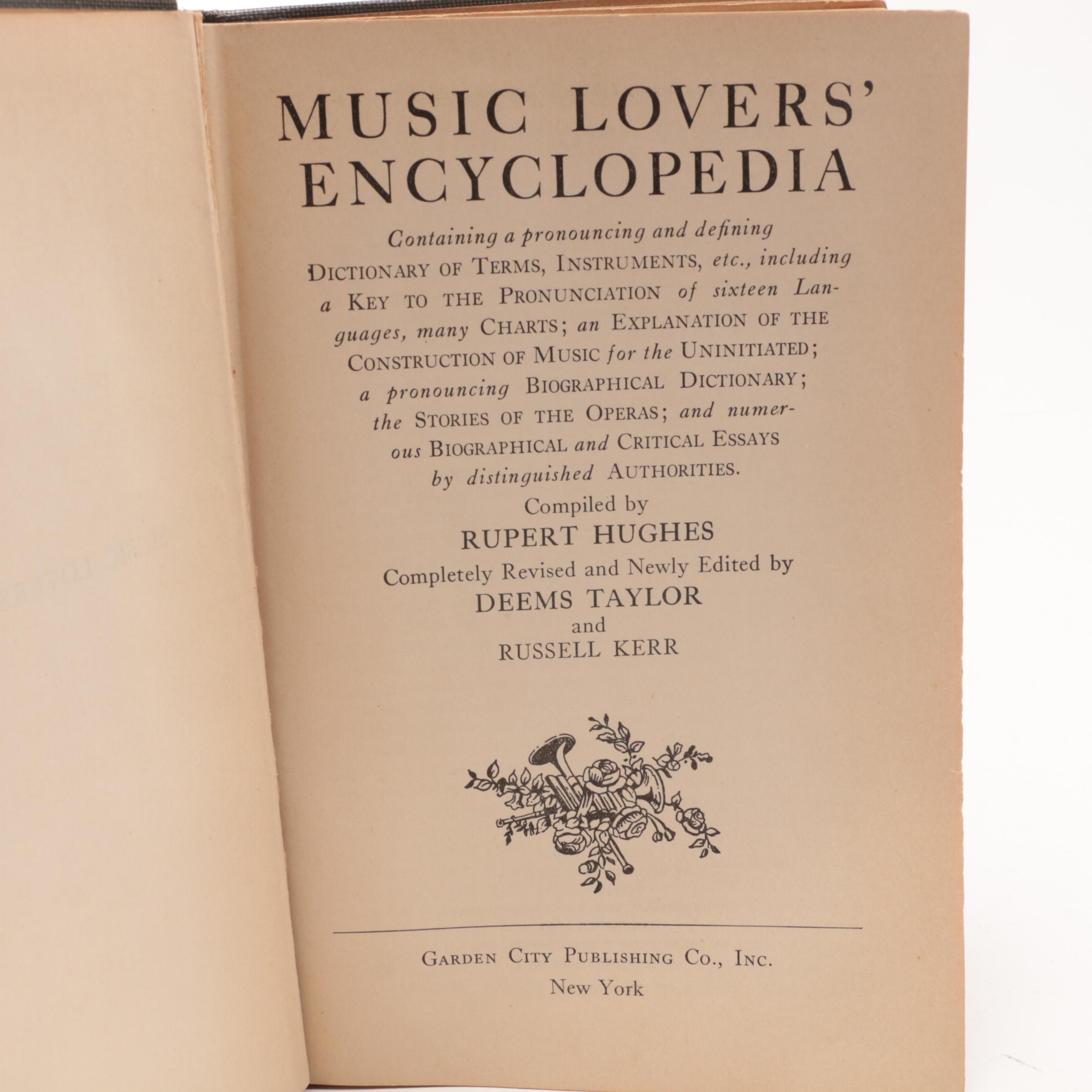 1939 "Music Lover's Encyclopedia"