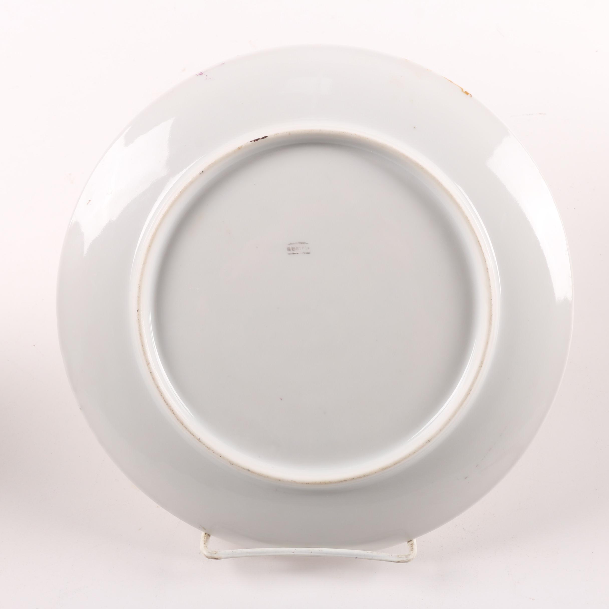 Floral Themed Porcelain Decorative Plates, Lidded Urn, and Coffee Pot