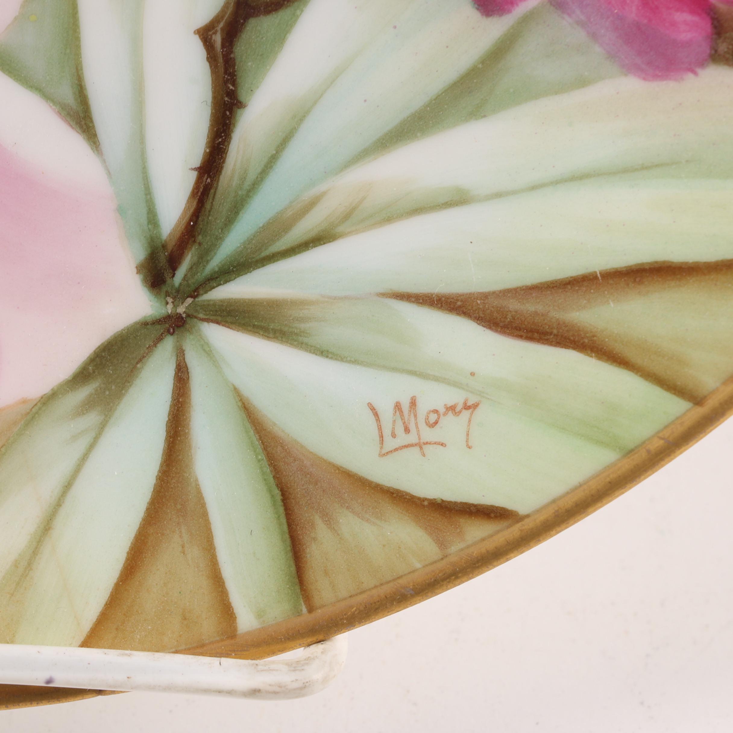 Floral Themed Porcelain Decorative Plates, Lidded Urn, and Coffee Pot