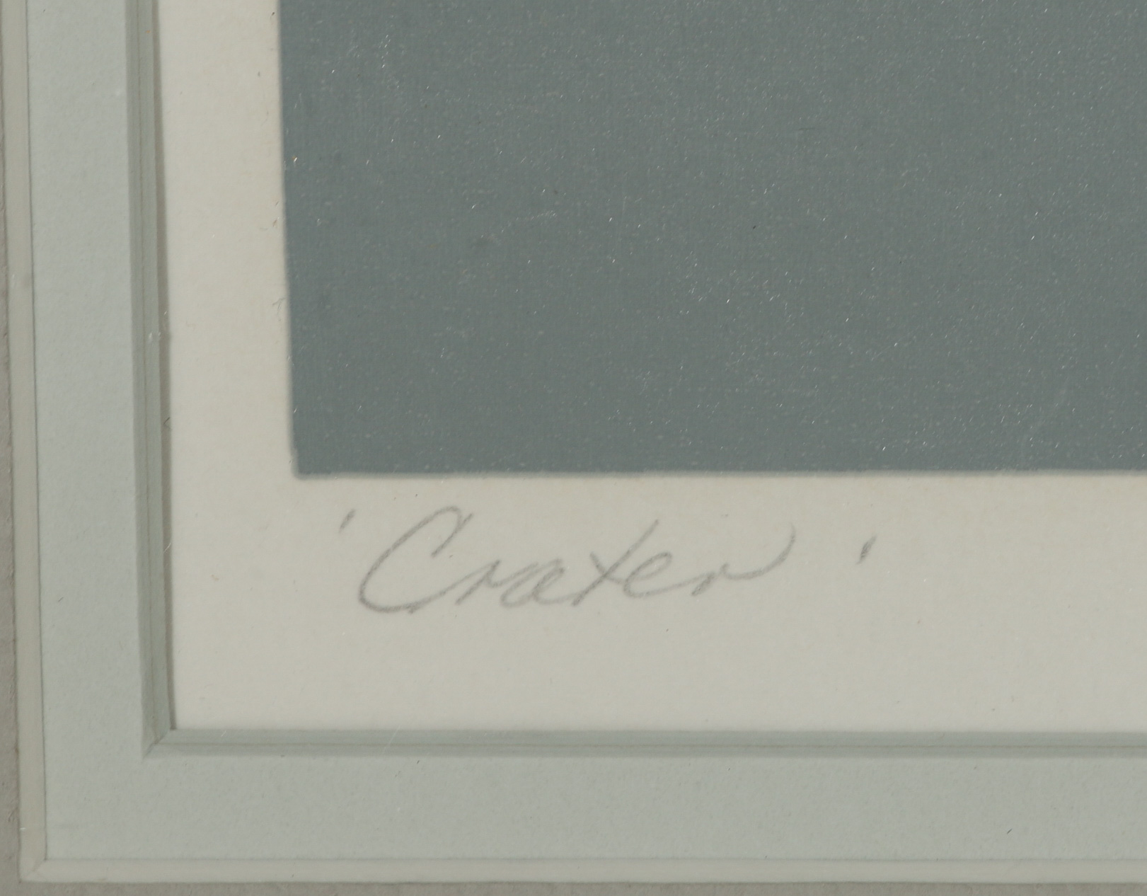 Jane Aman Serigraph "Crater"