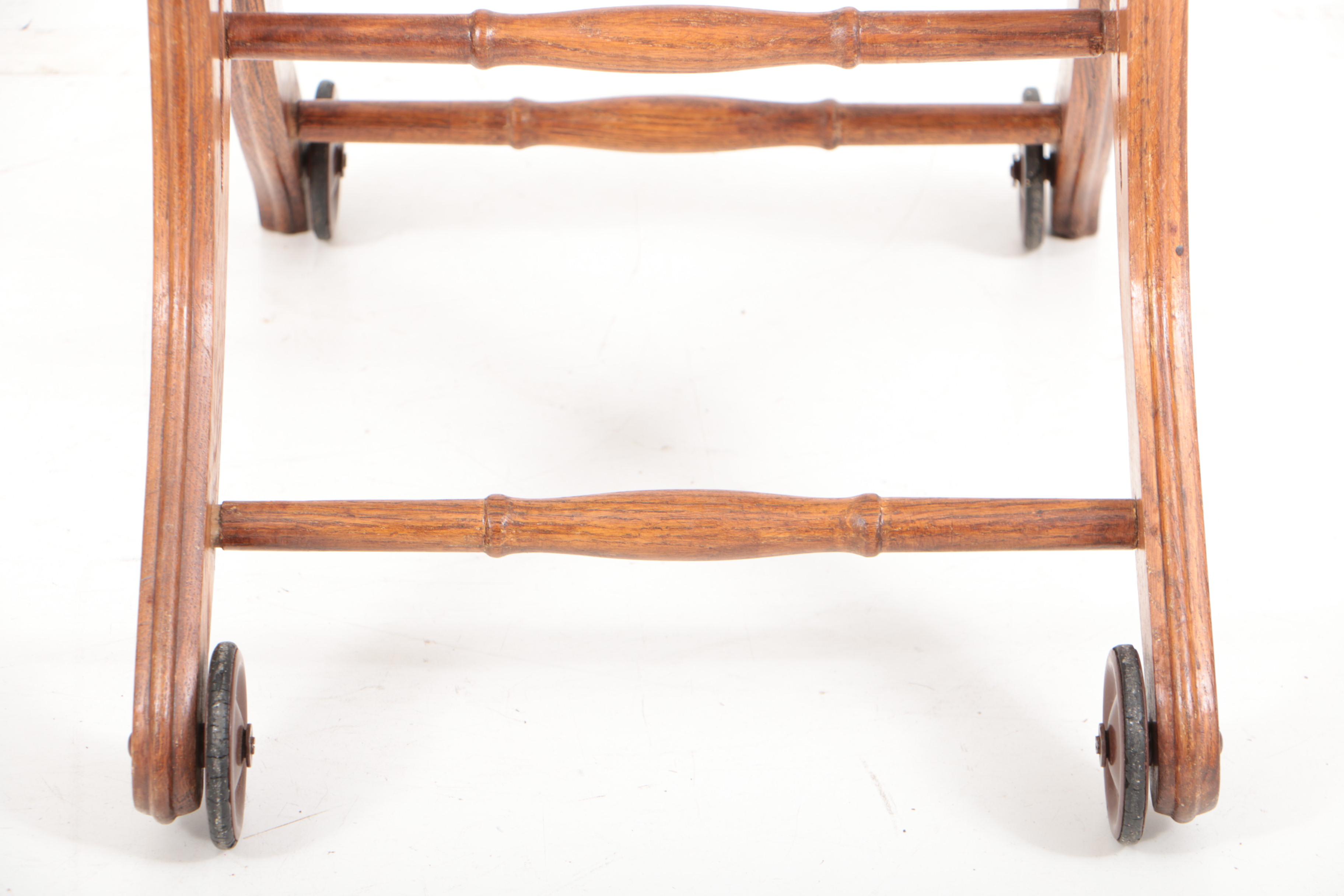 Victorian Oak Adjustable Child's Highchair, Late 19th Century