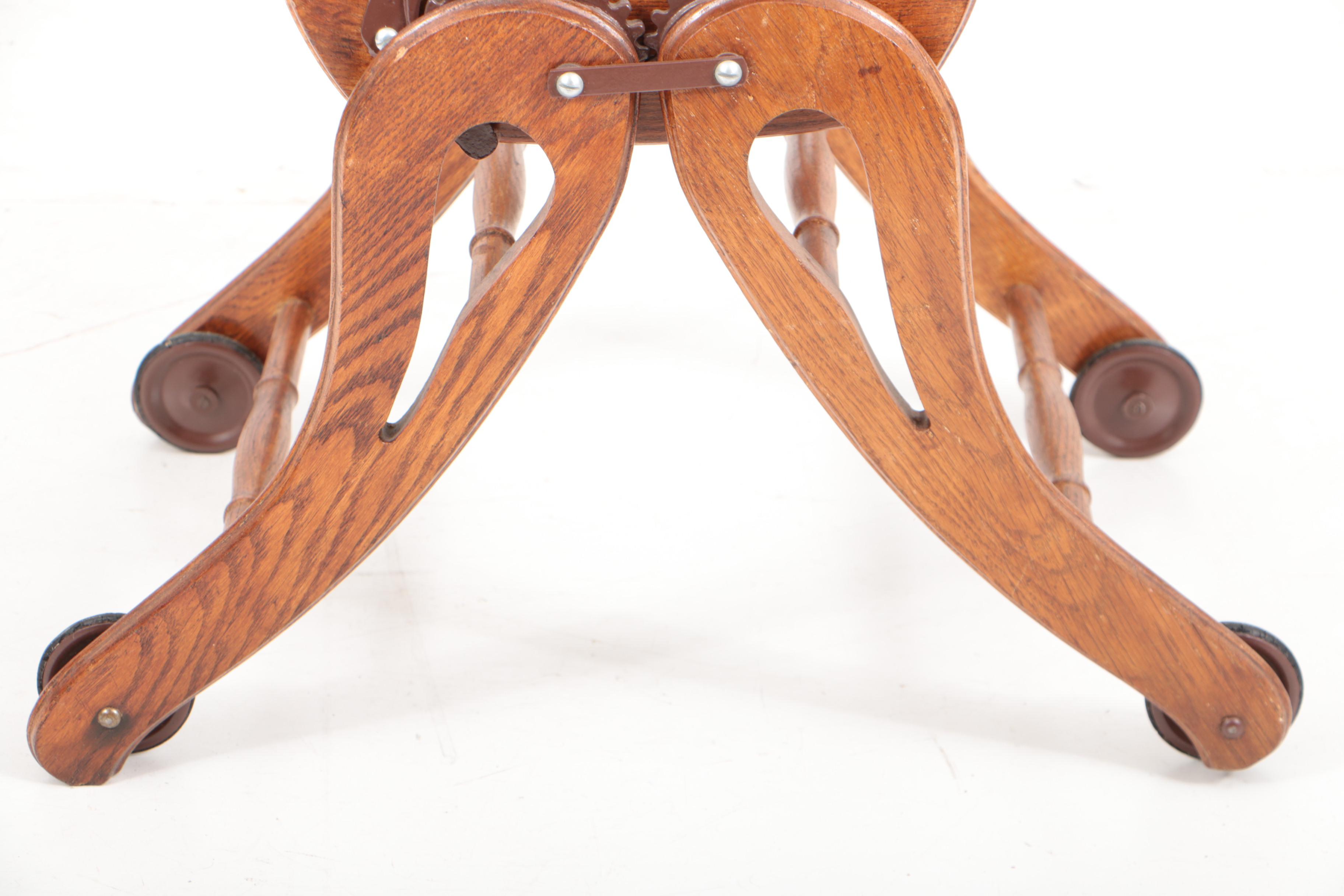 Victorian Oak Adjustable Child's Highchair, Late 19th Century