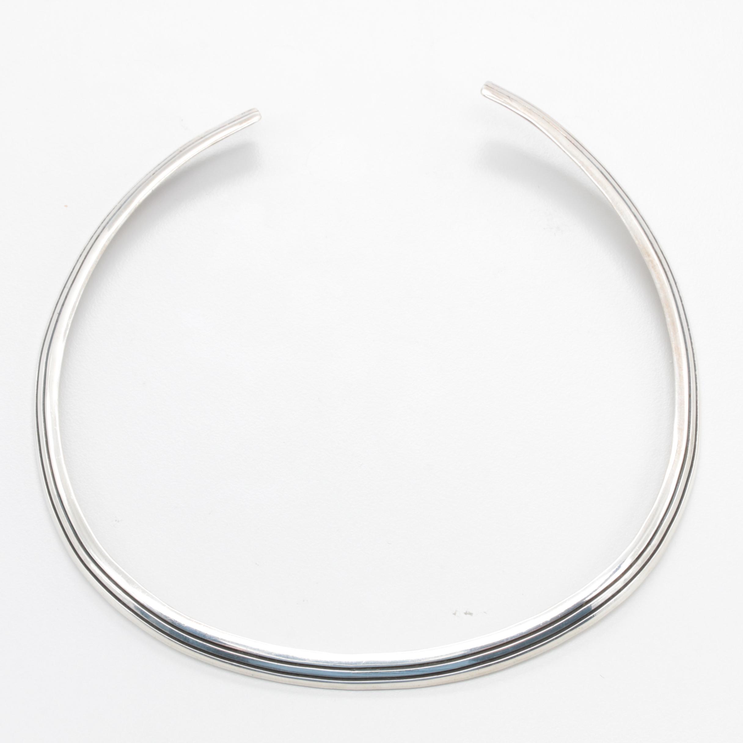 Sterling Silver Collar Necklace