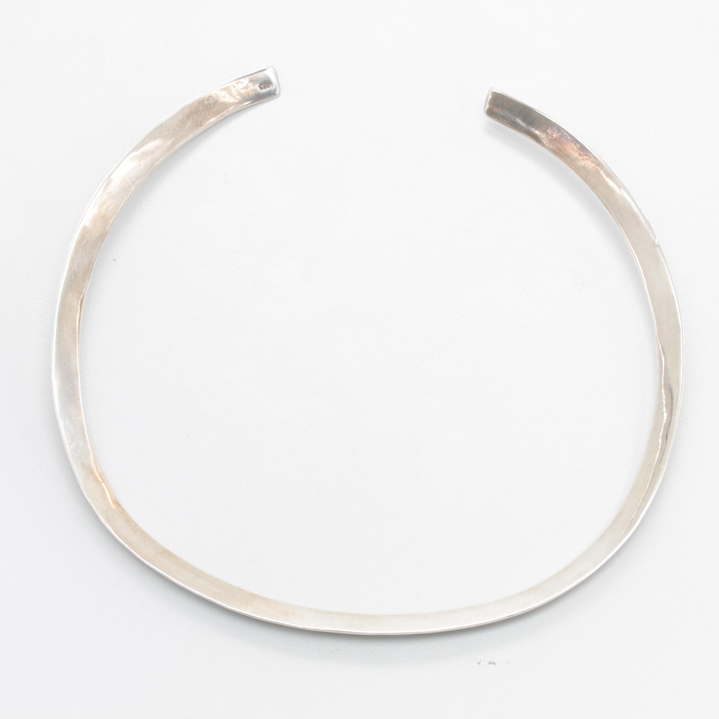Sterling Silver Collar Necklace