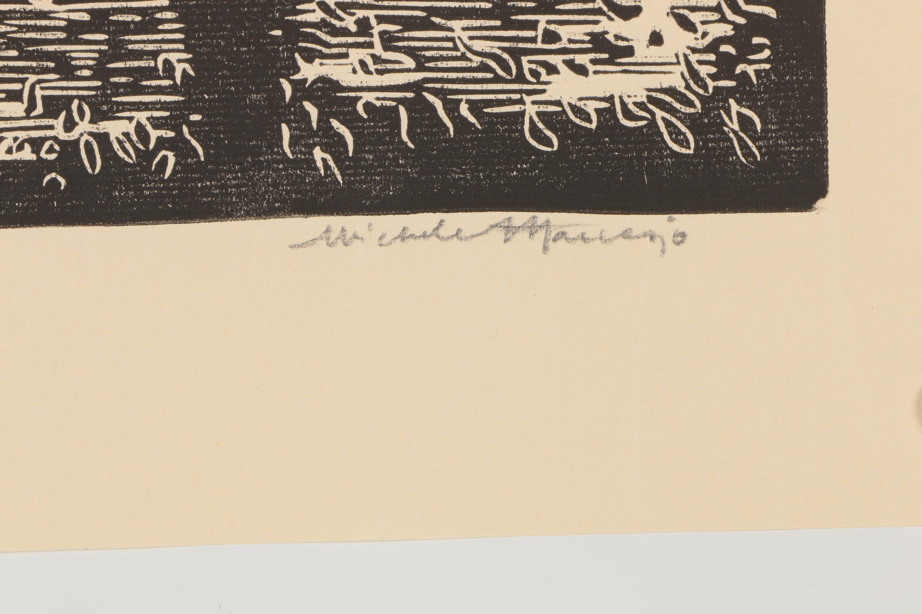 Michele Attanasio Linocut "Firenze"