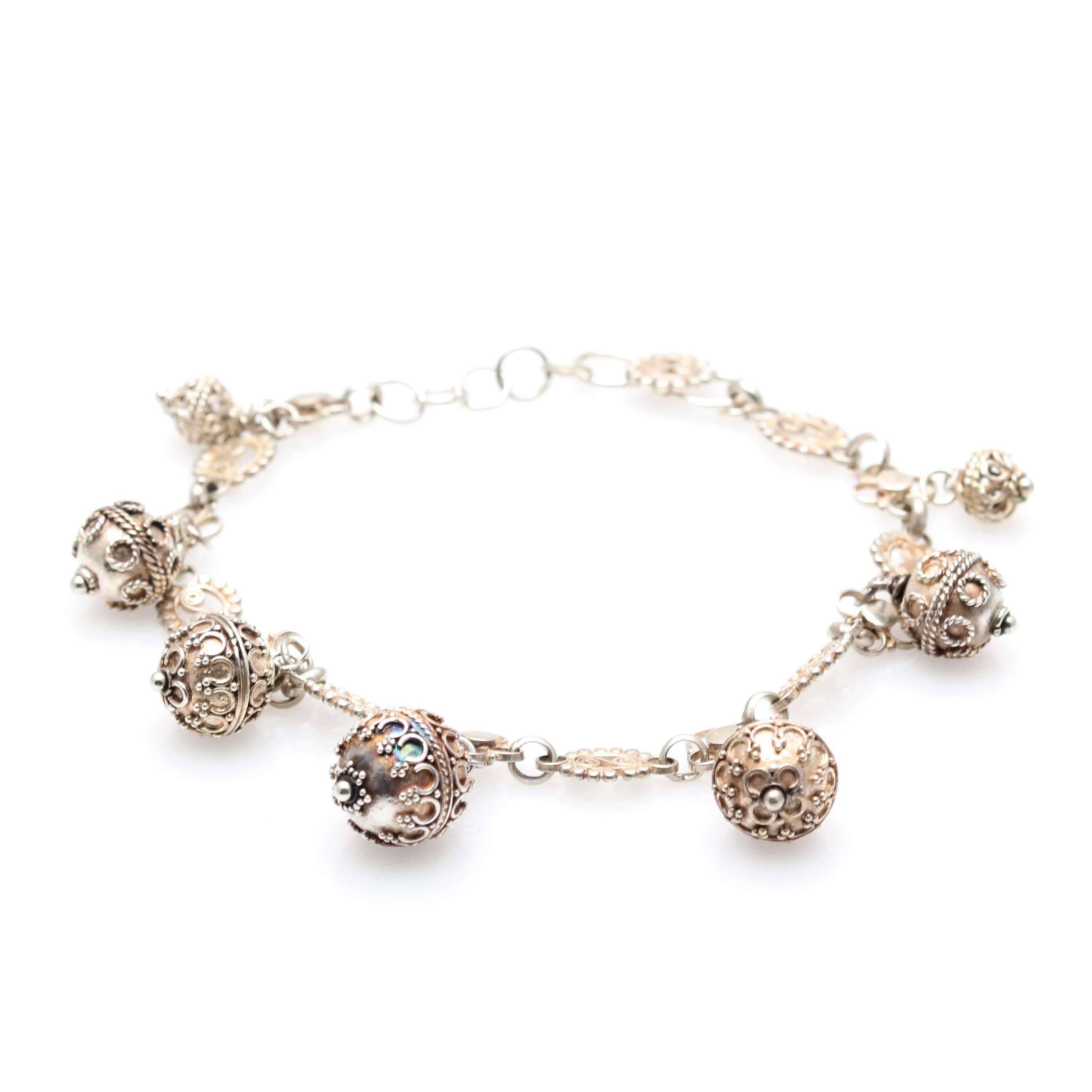 Sterling Silver Dangle Bracelet