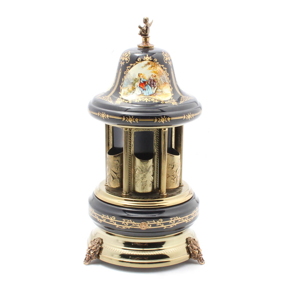 Vintage Swiss Gueissaz-Jaccard Music Box Lipstick/Cigarette Holder