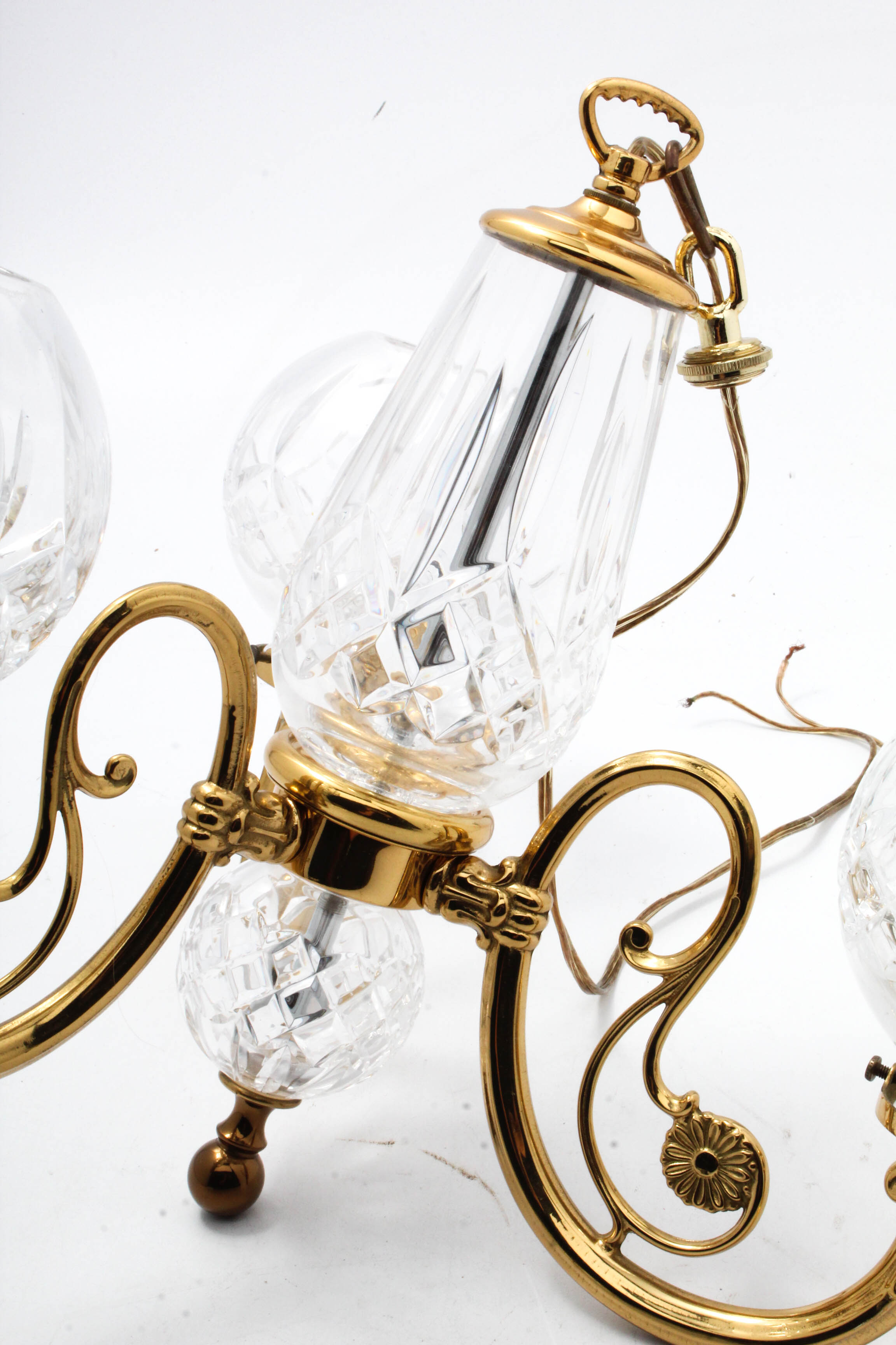 Waterford "Lismore" Three-Light Chandelier