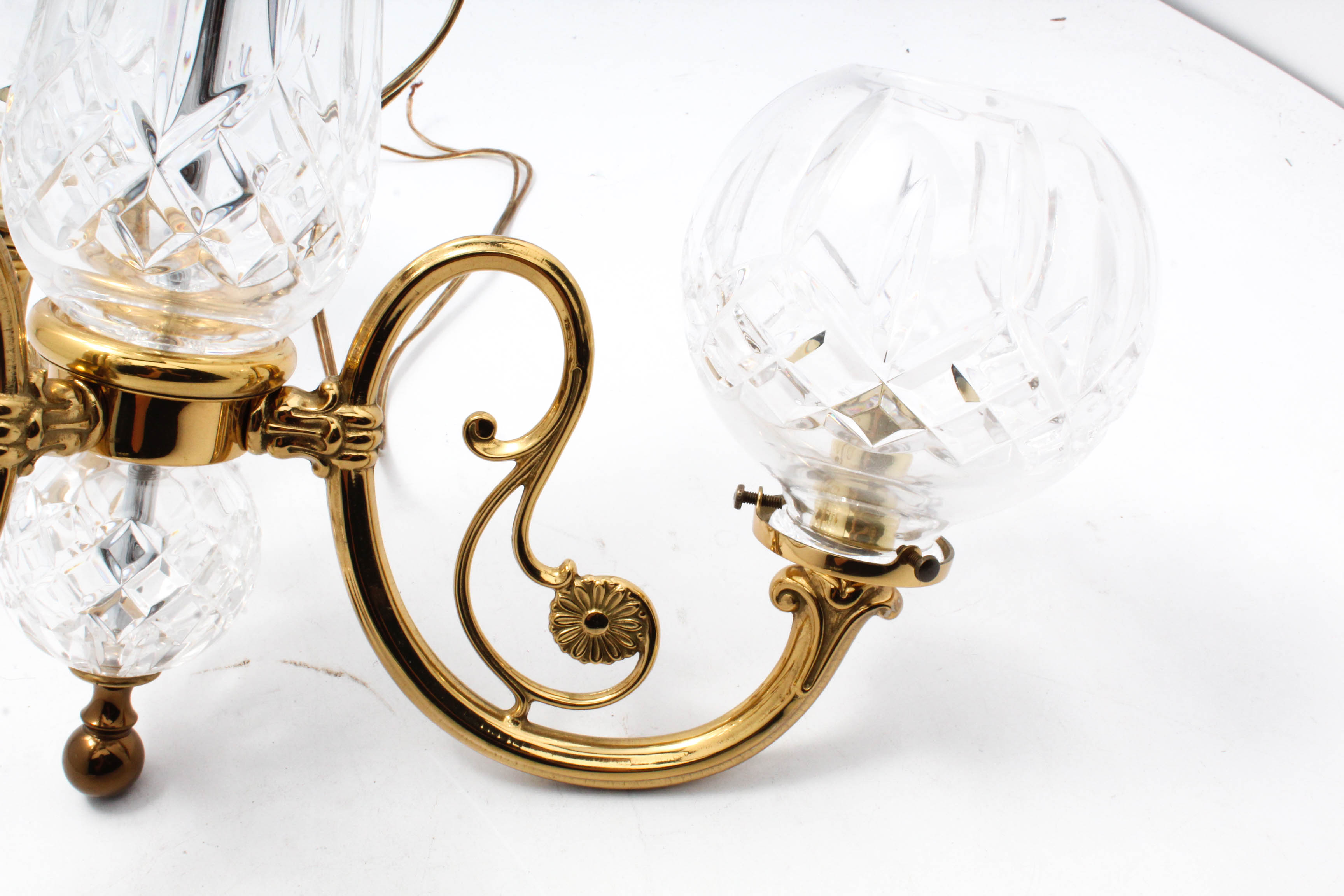 Waterford "Lismore" Three-Light Chandelier