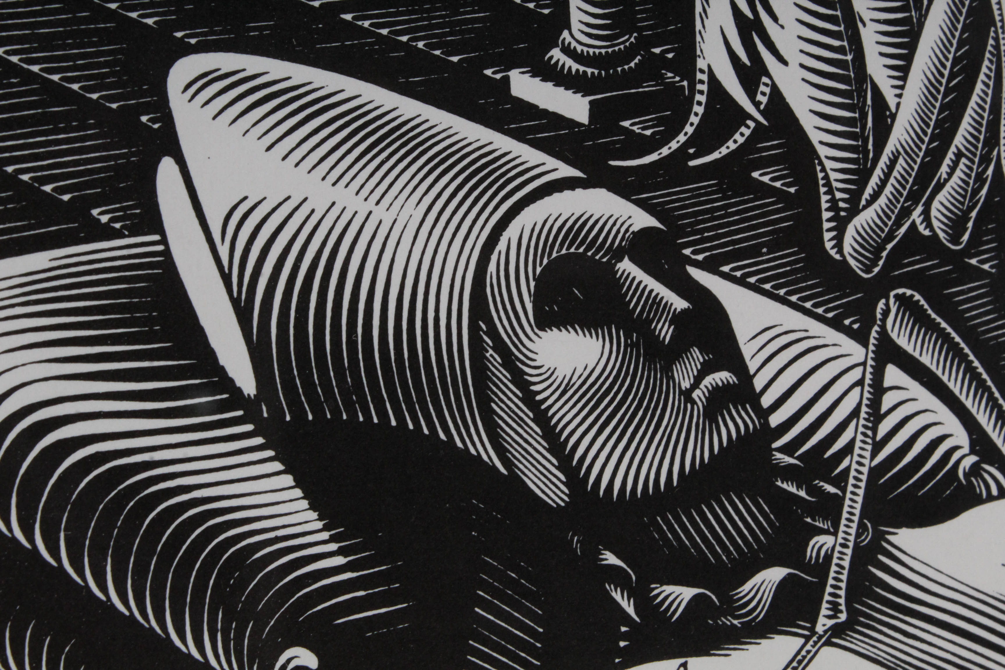 After M.C. Escher Offset Lithograph "Dream (Mantis Religiosa)"