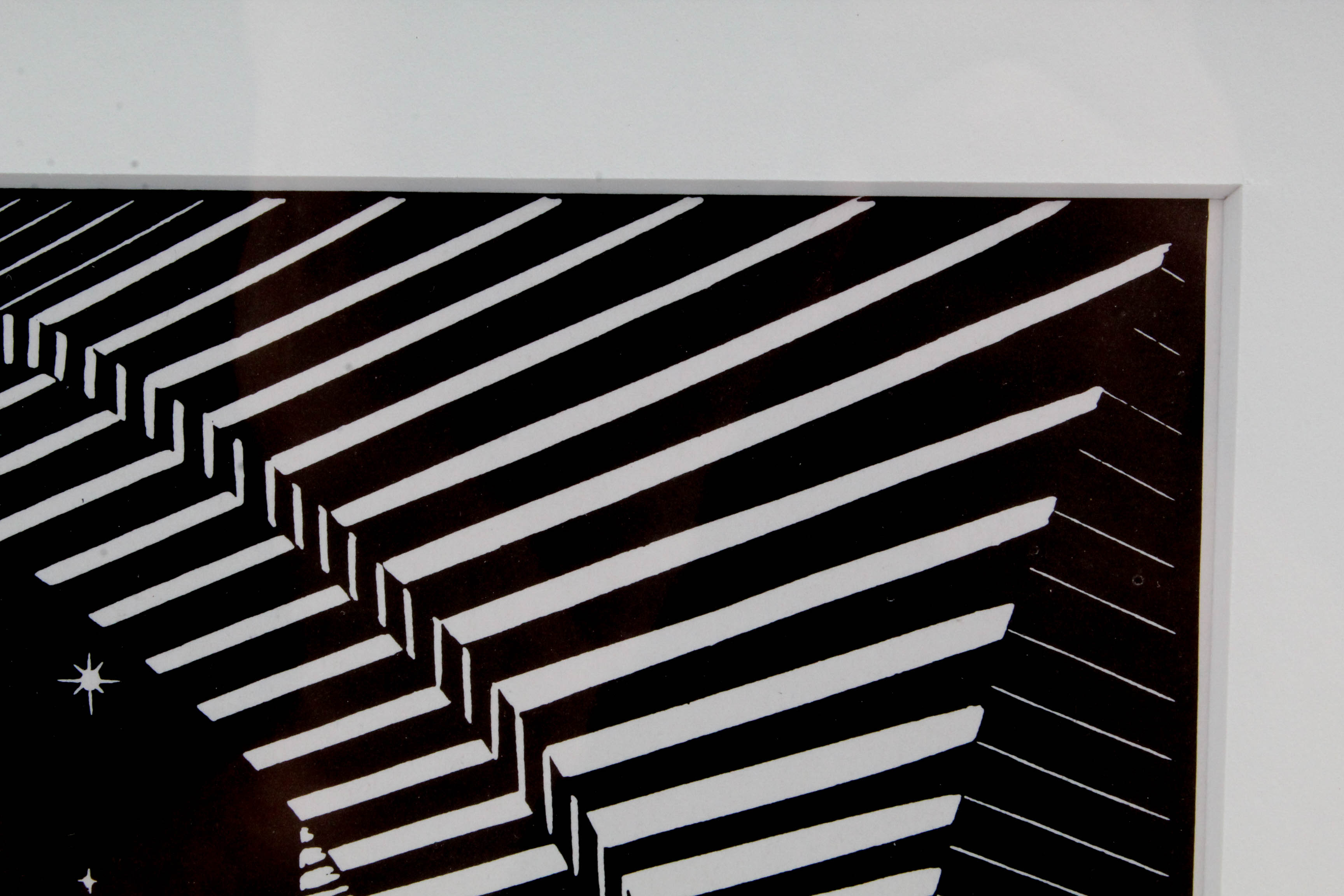 After M.C. Escher Offset Lithograph "Dream (Mantis Religiosa)"