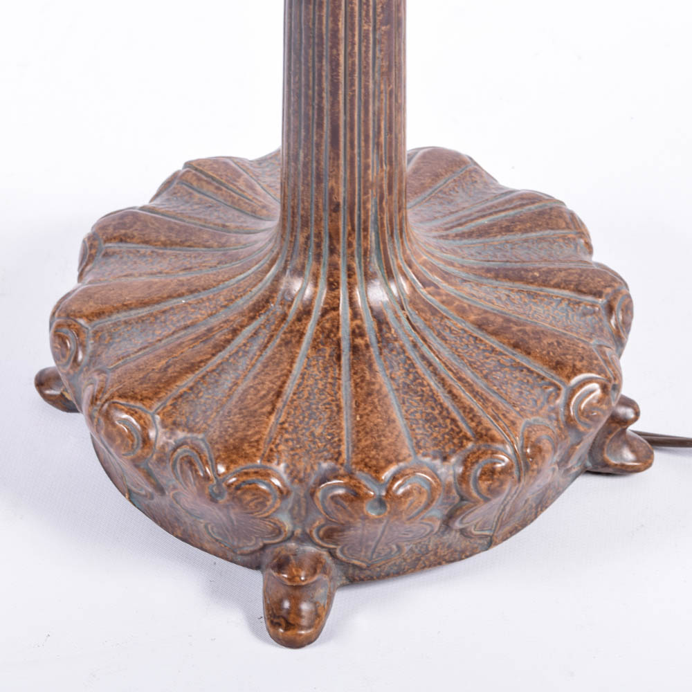 Art Nouveau Style Stained Glass Task Lamp