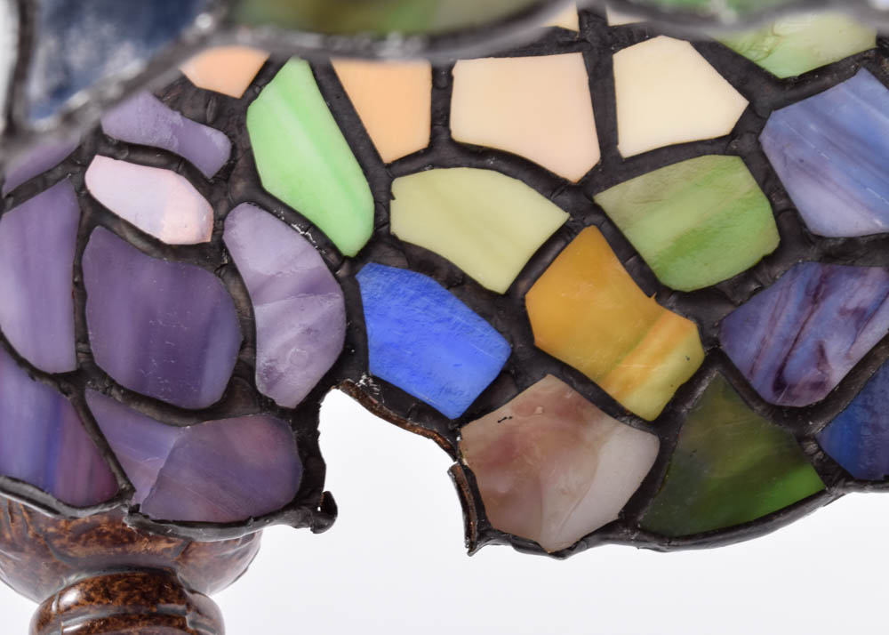 Art Nouveau Style Stained Glass Task Lamp