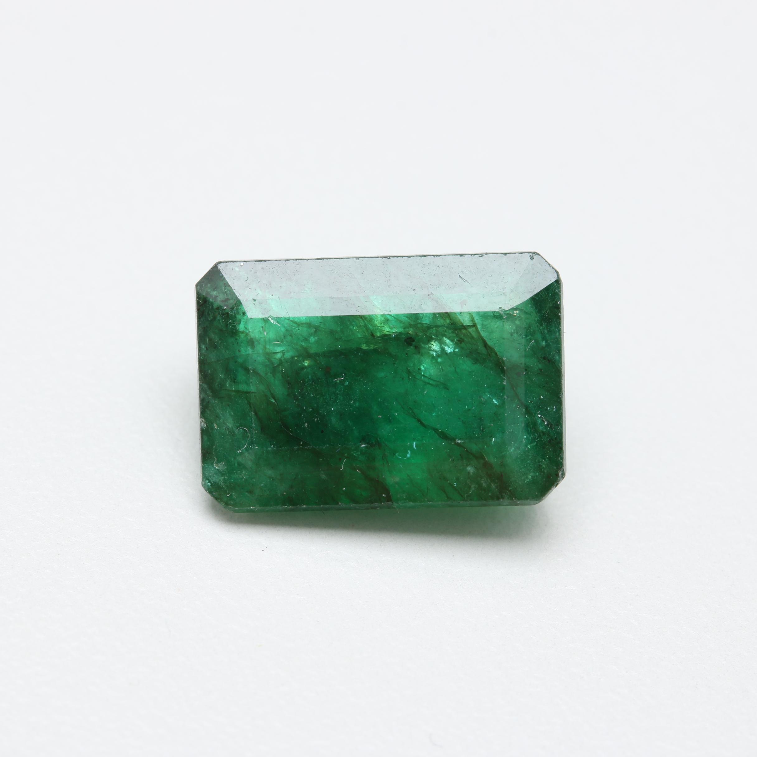 Loose 6.14 CT Emerald
