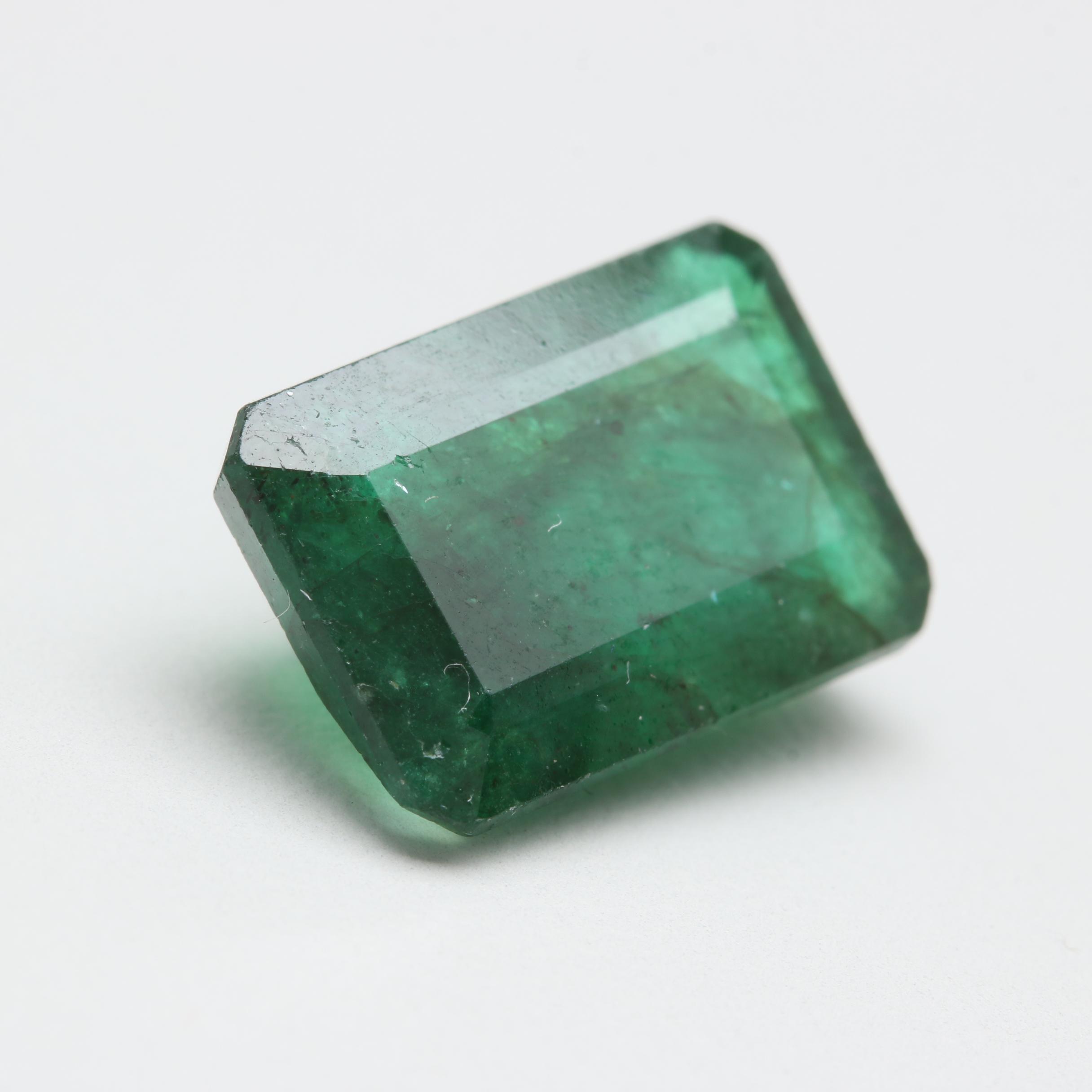 Loose 6.14 CT Emerald