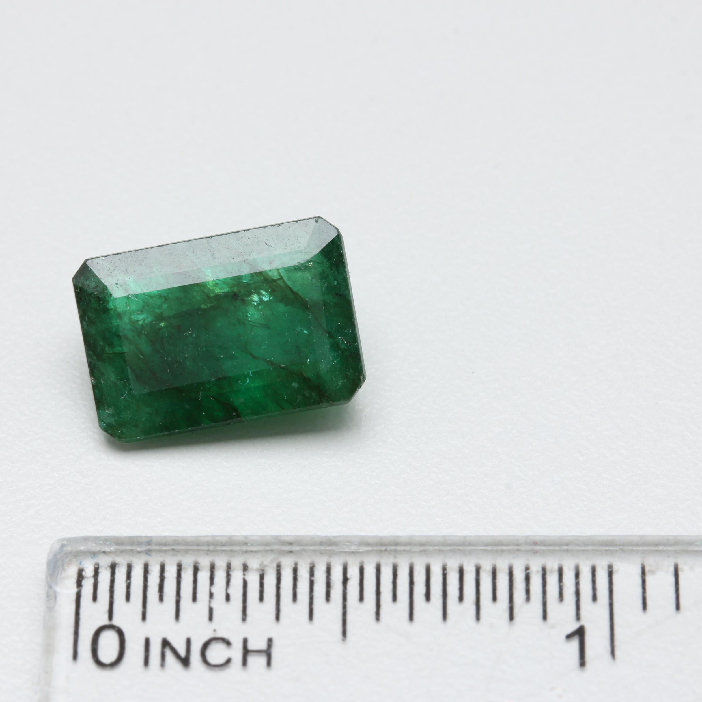 Loose 6.14 CT Emerald