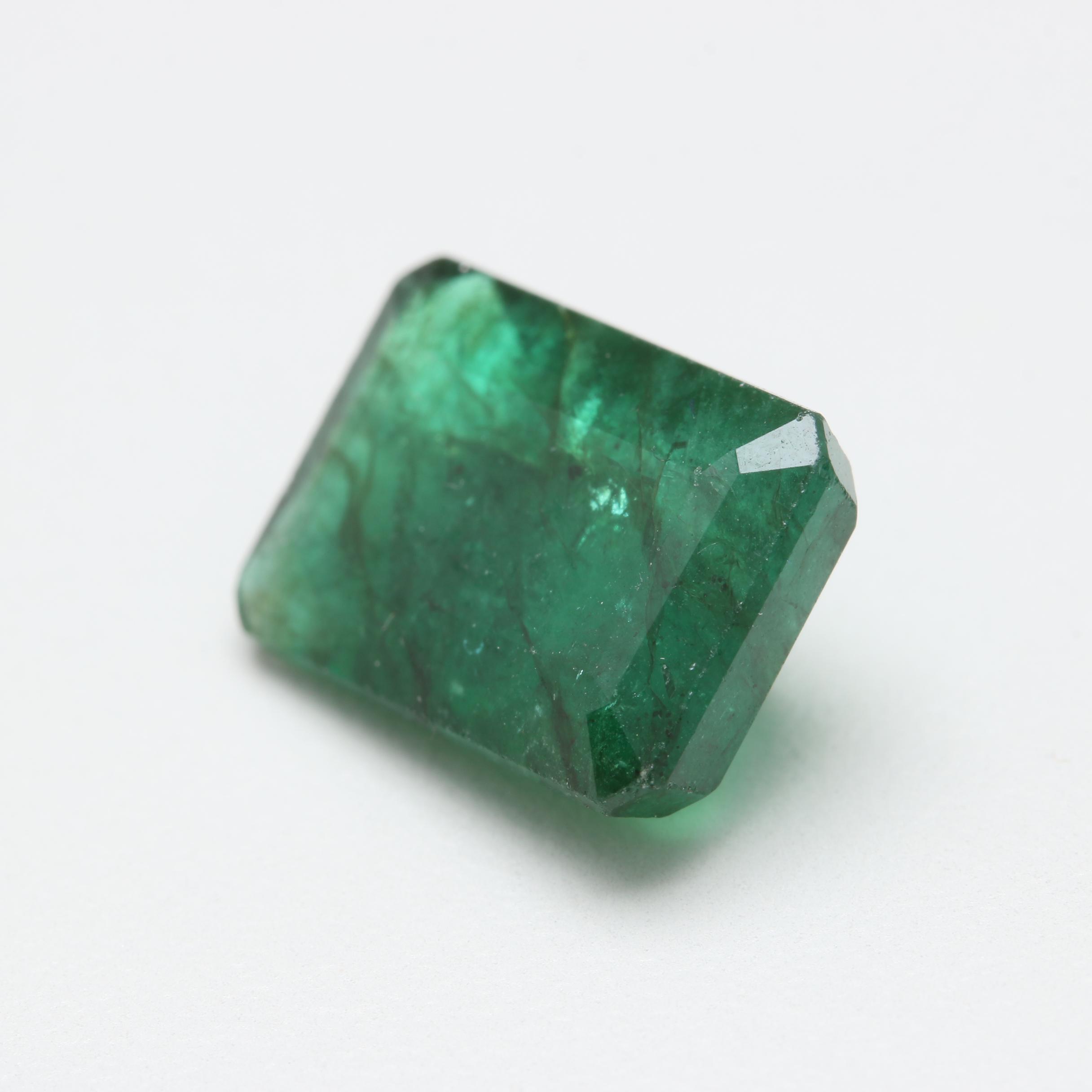 Loose 6.14 CT Emerald