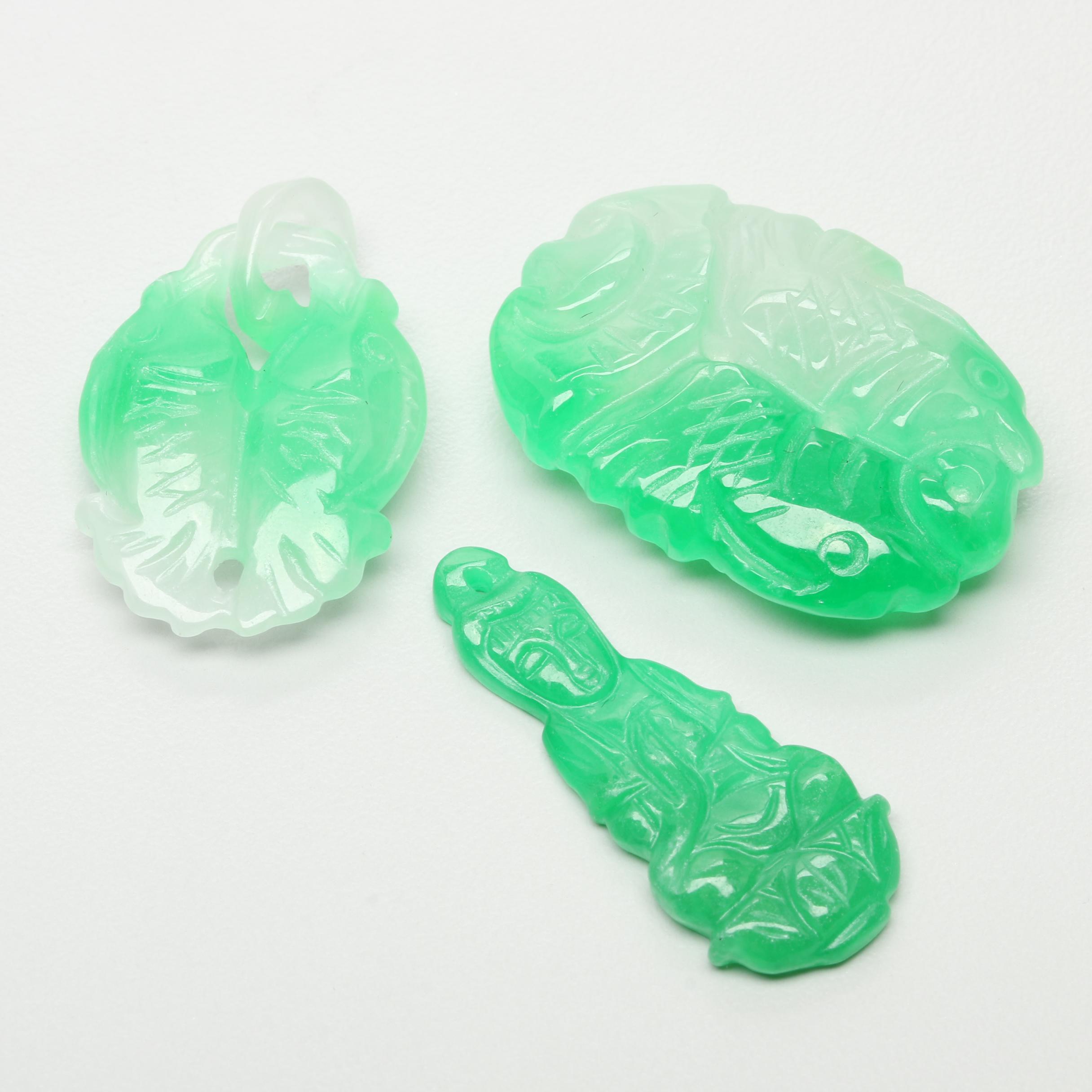 Loose Carved Jadeite Selection