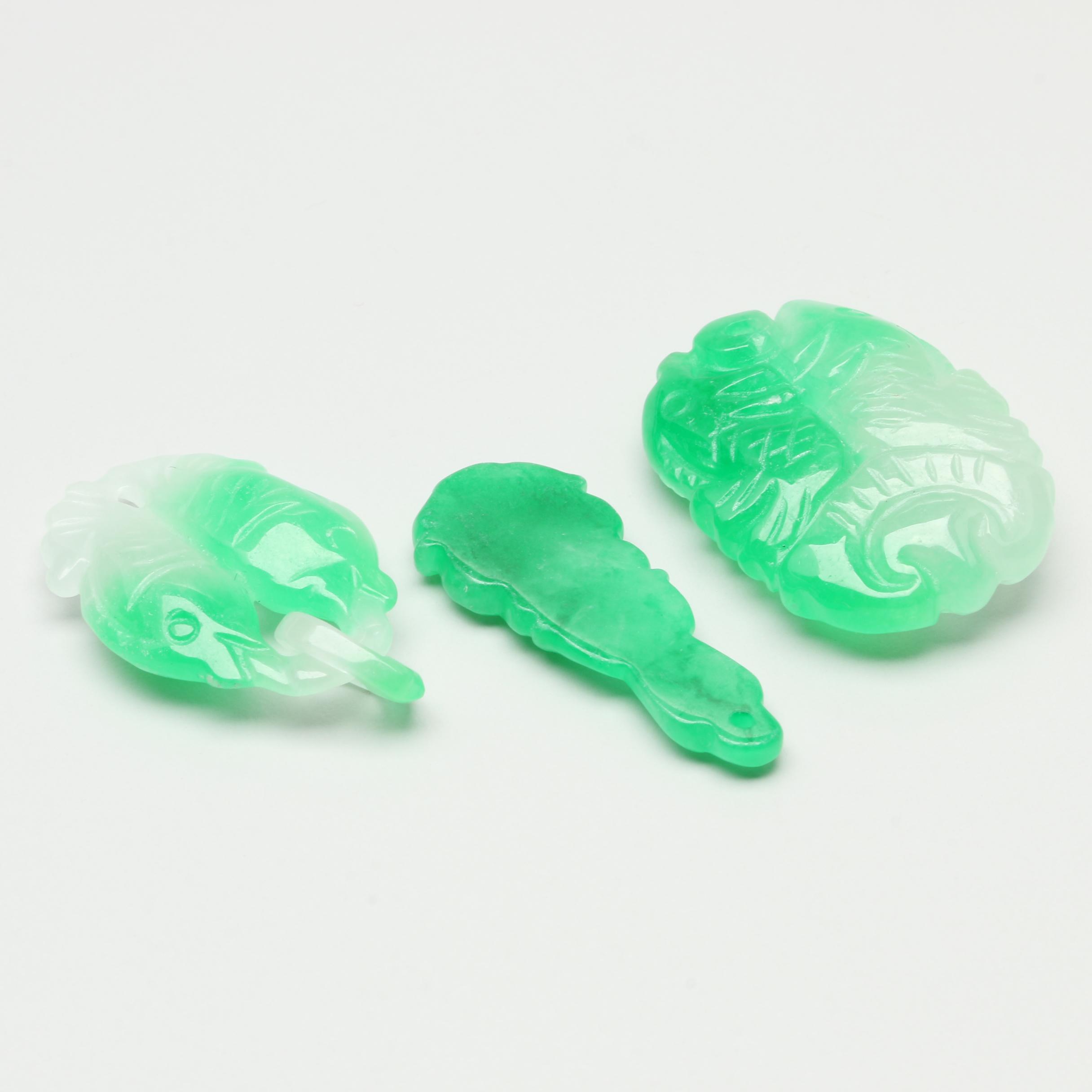 Loose Carved Jadeite Selection