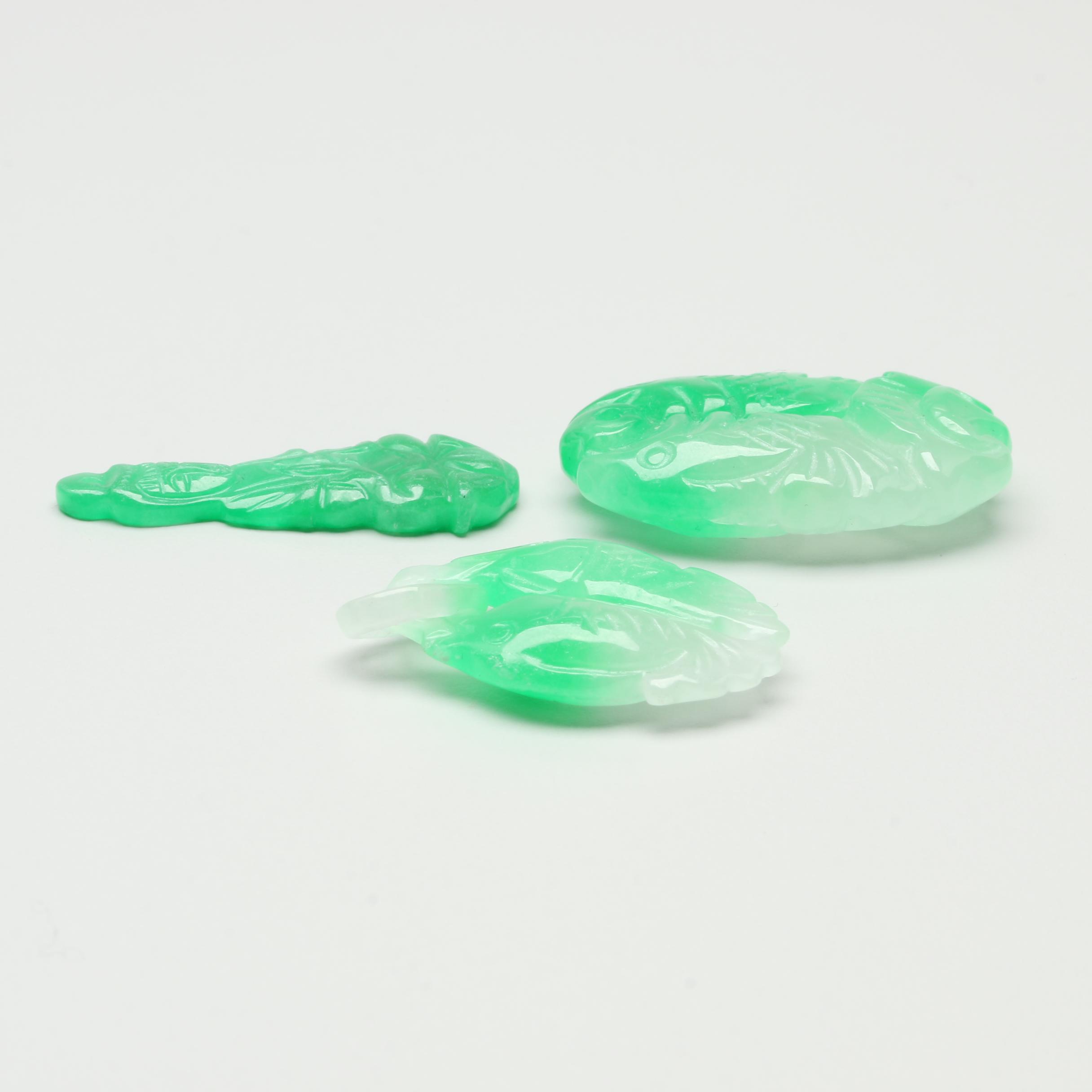 Loose Carved Jadeite Selection