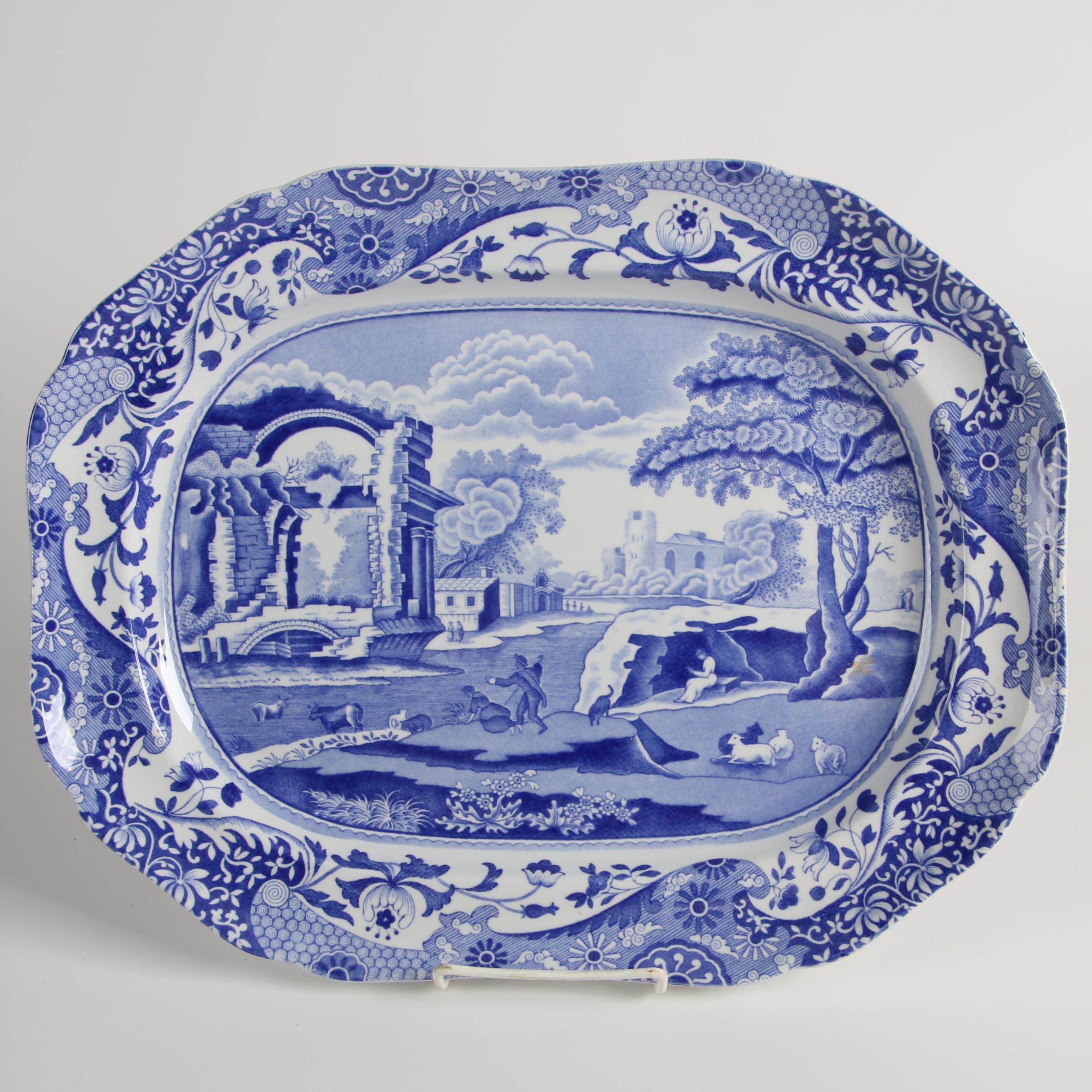 Spode Porcelain Dinnerware in the "Blue Italian" Pattern