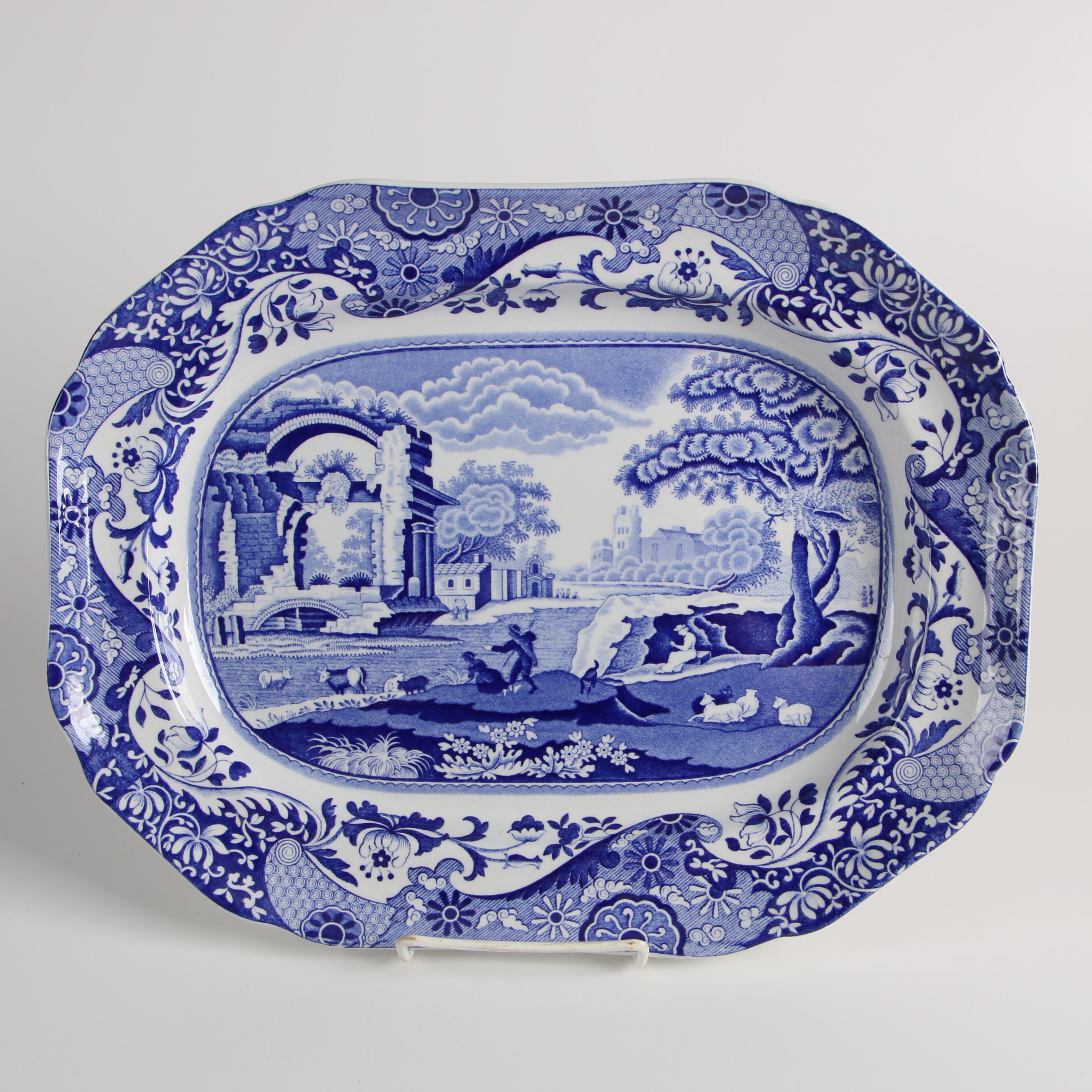 Spode Porcelain Dinnerware in the "Blue Italian" Pattern