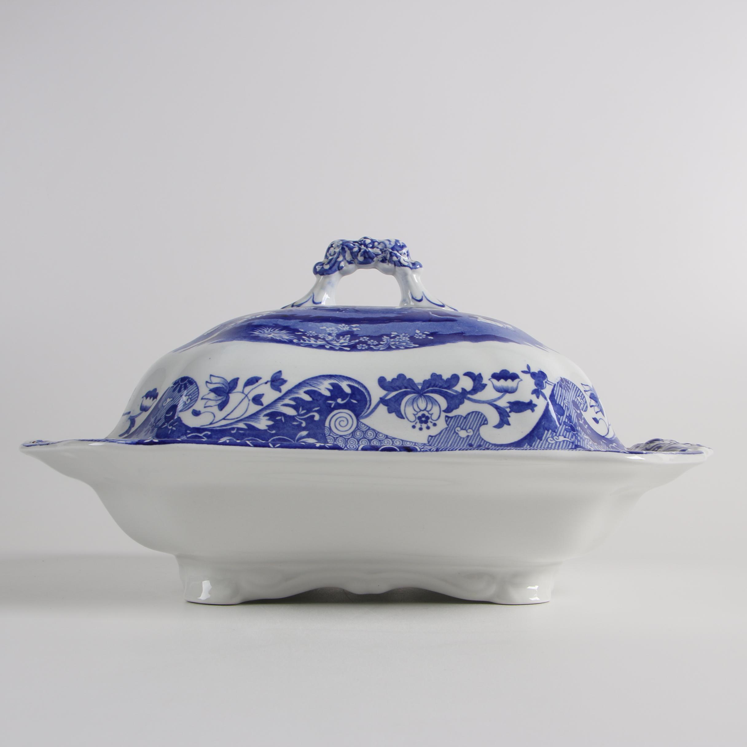 Spode Porcelain Dinnerware in the "Blue Italian" Pattern