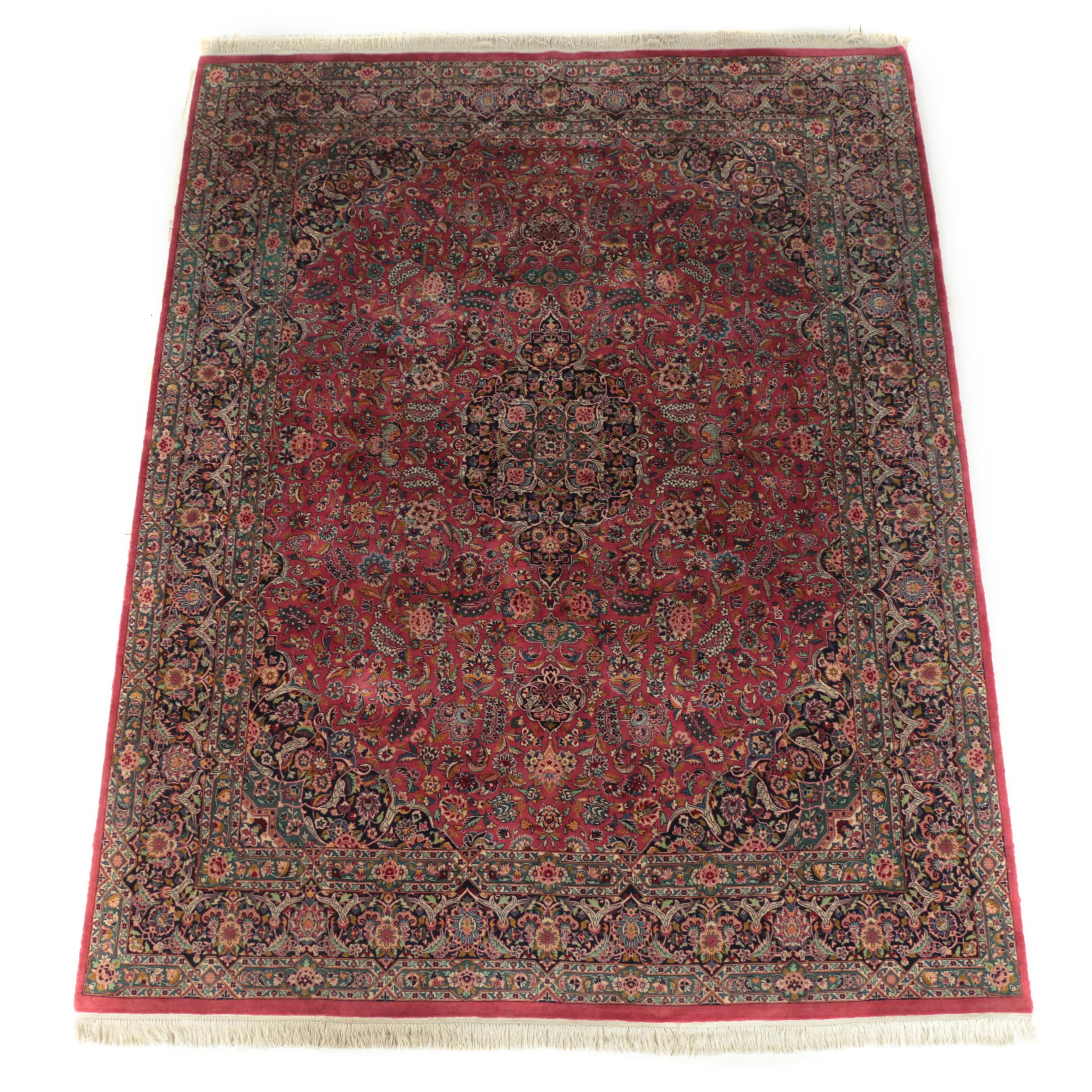 Hand-Knotted Gregorian Pakistani "Kohi Sultan" Wool Area Rug