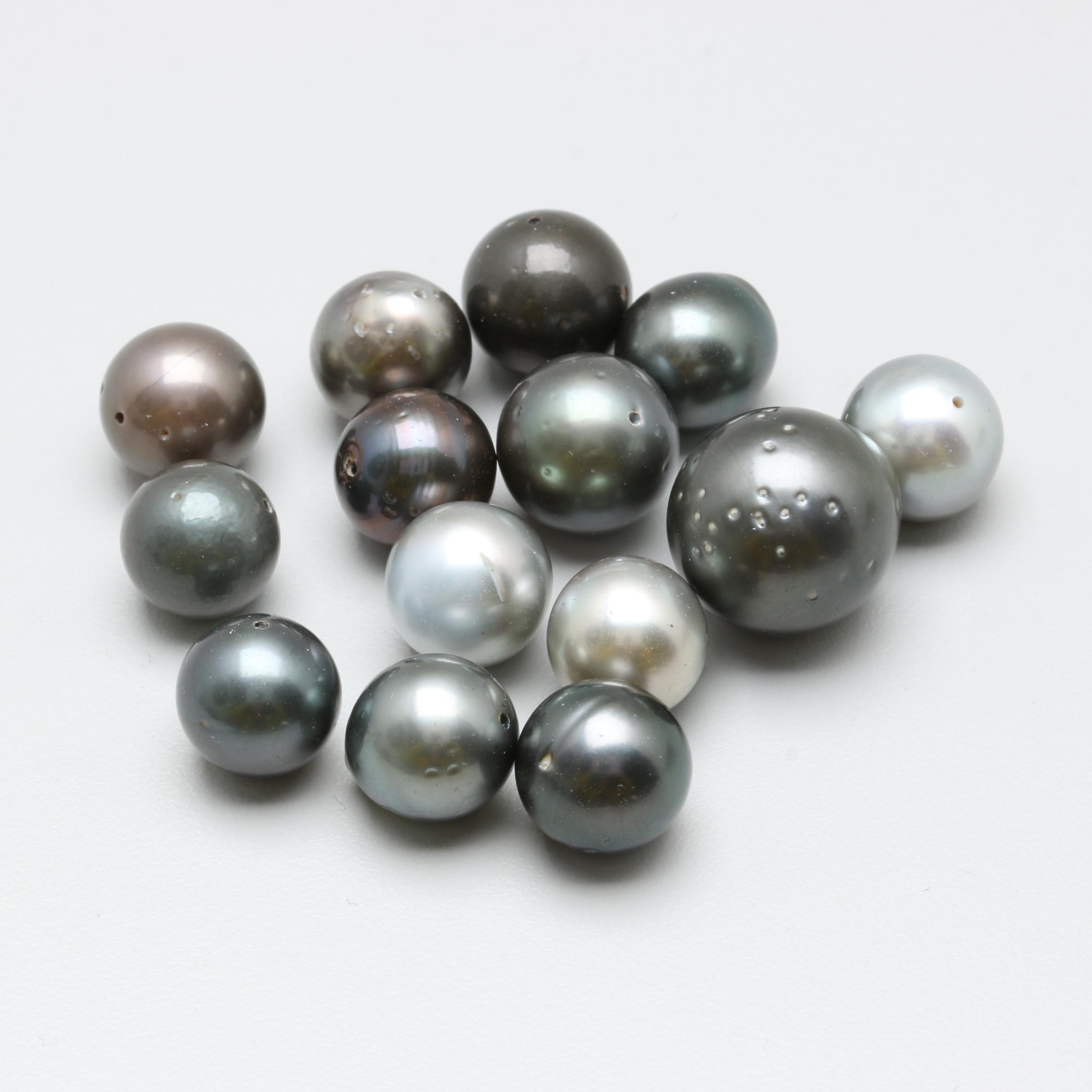 Loose Grey-Black Cultured Pearls