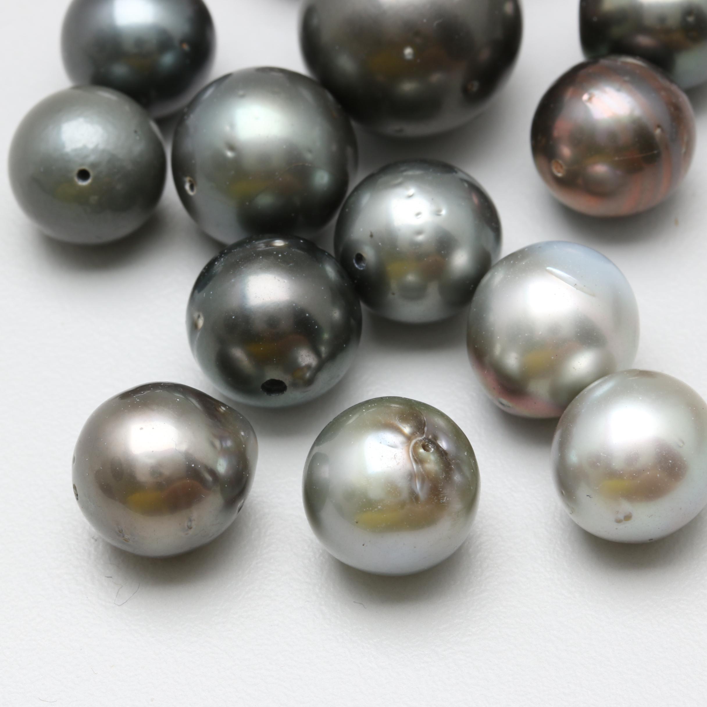 Loose Grey-Black Cultured Pearls