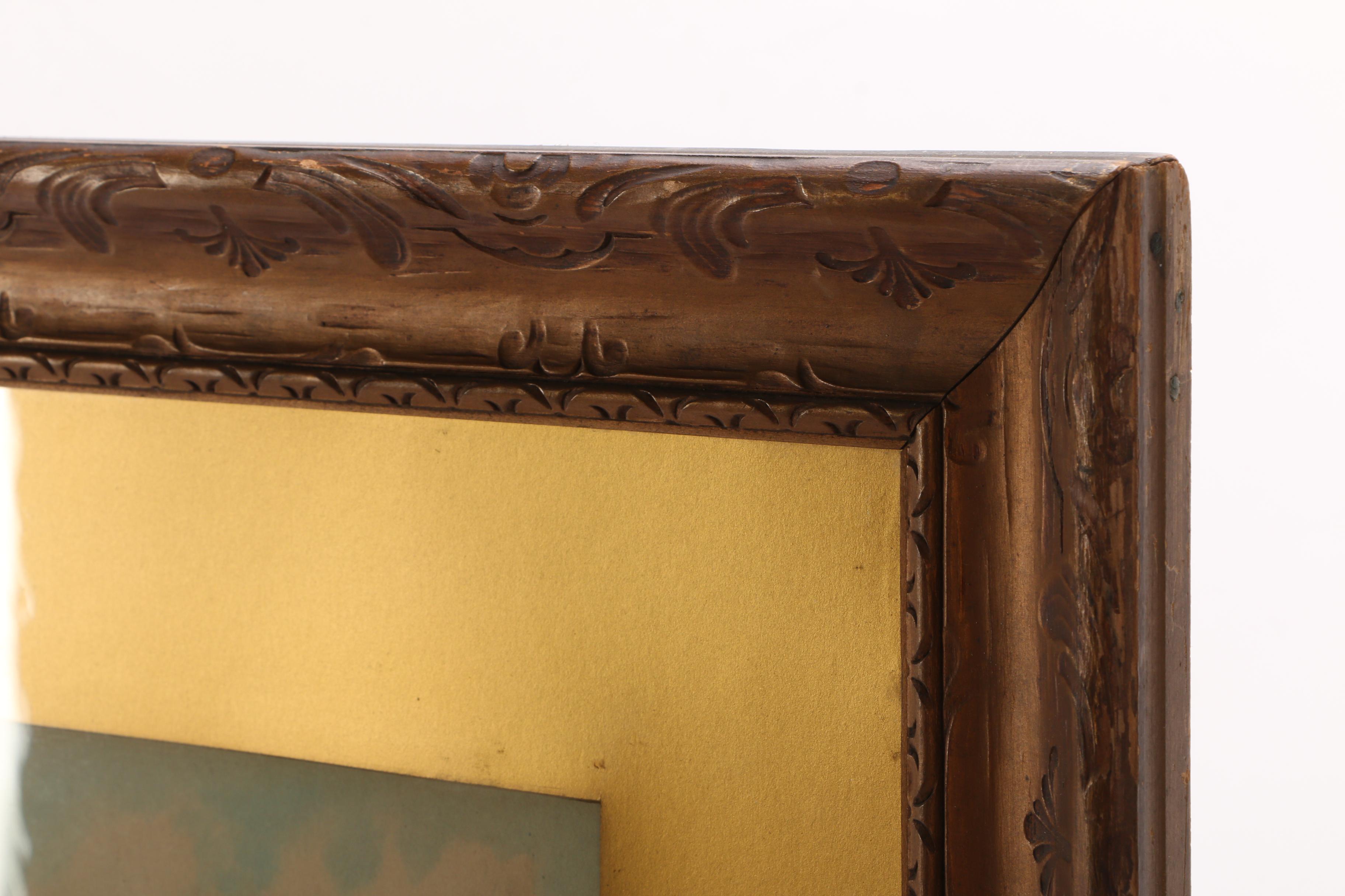 Robert Burns Wilson Antique Landscape Watercolor Painting