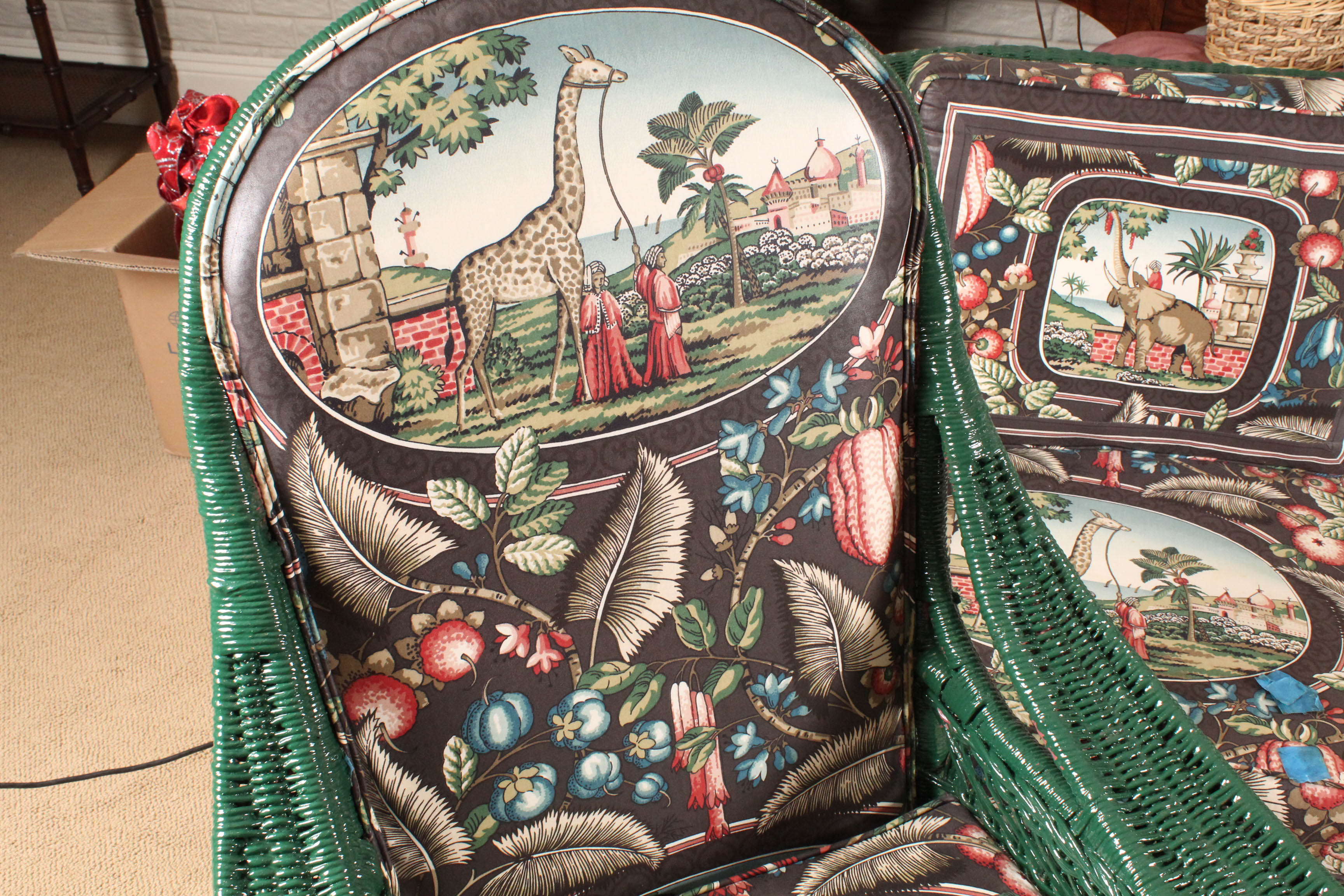 Vintage Wicker Sofa and Chair