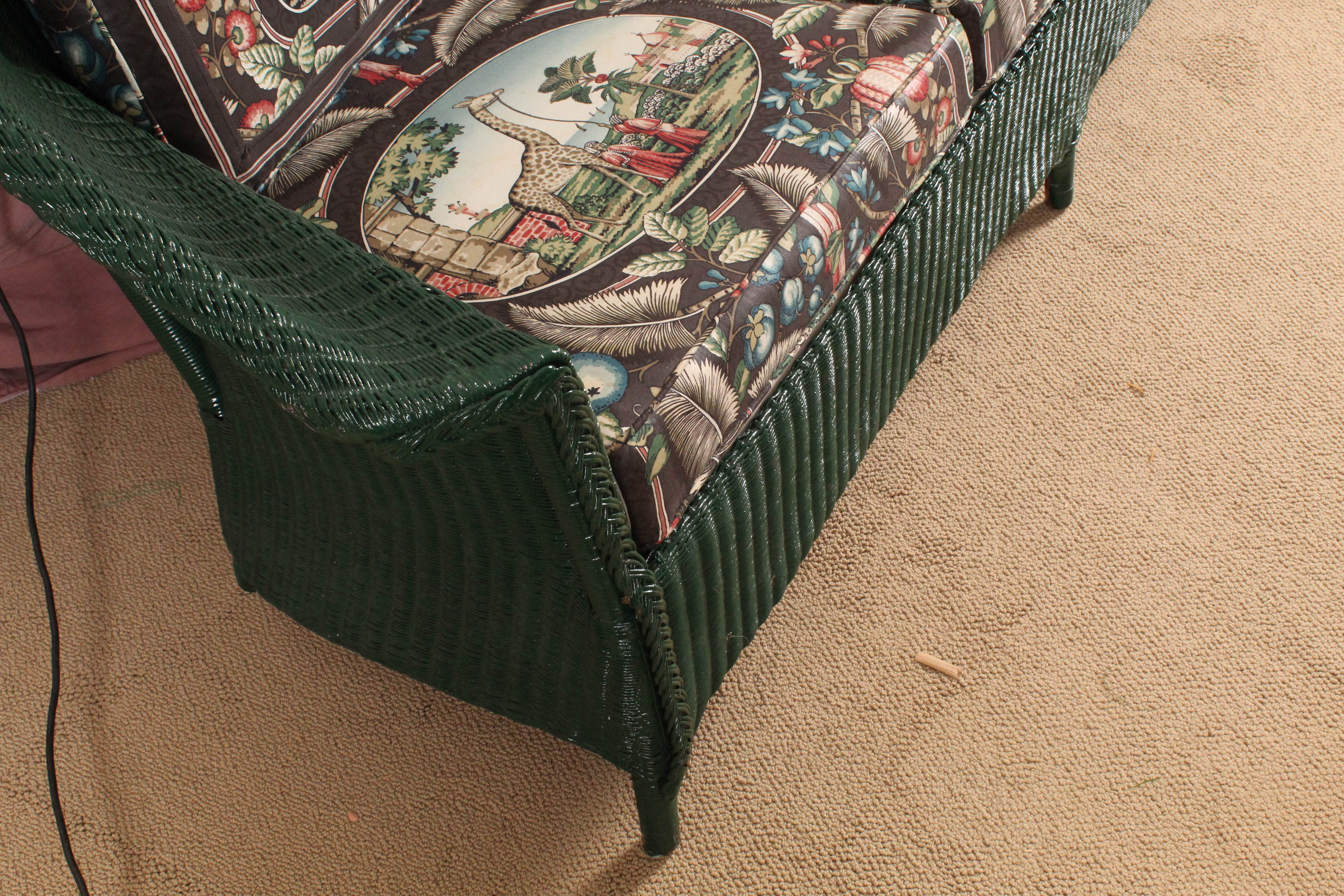 Vintage Wicker Sofa and Chair