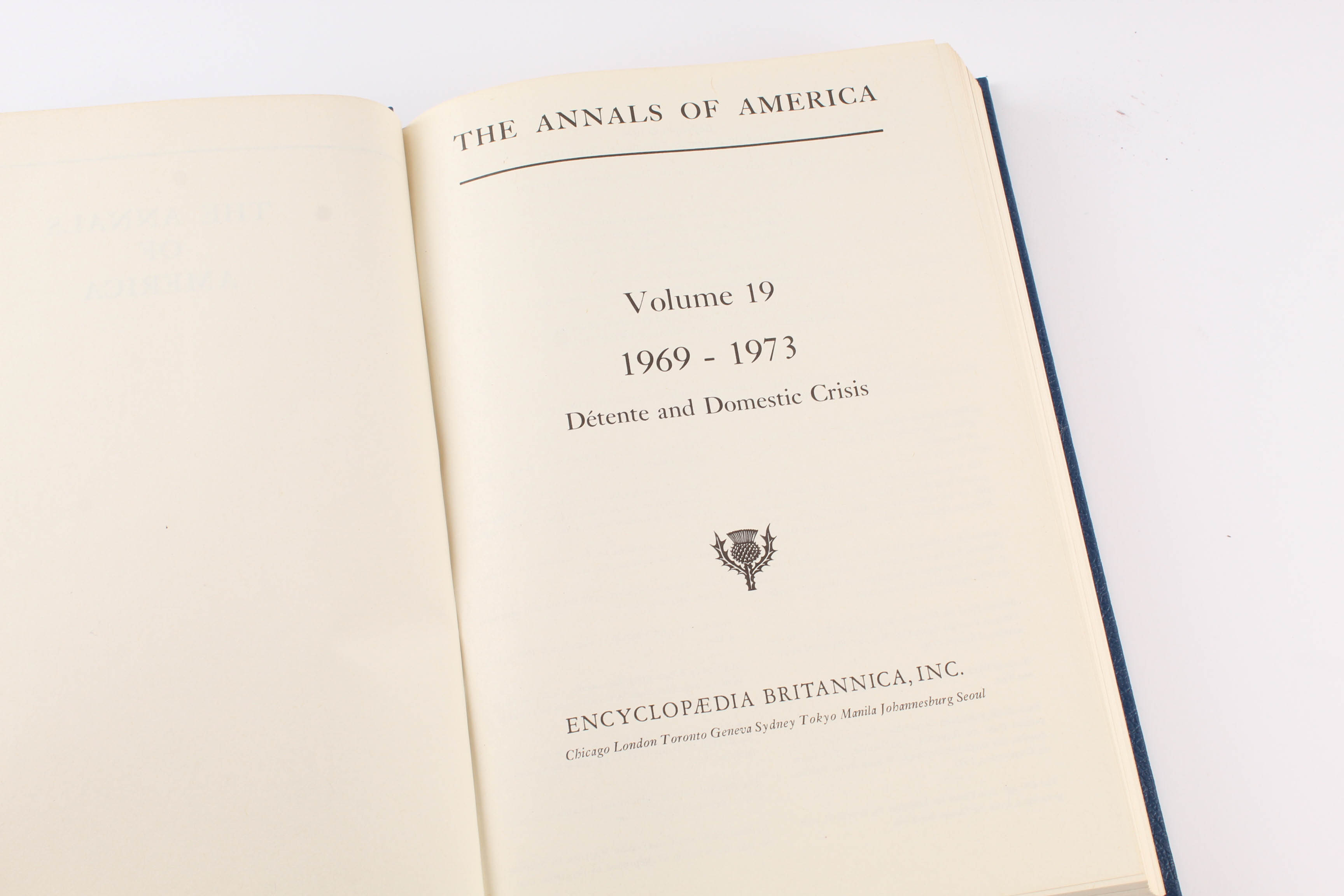 "The Annals of America" 19-Volume Set by Encyclopedia Britannica