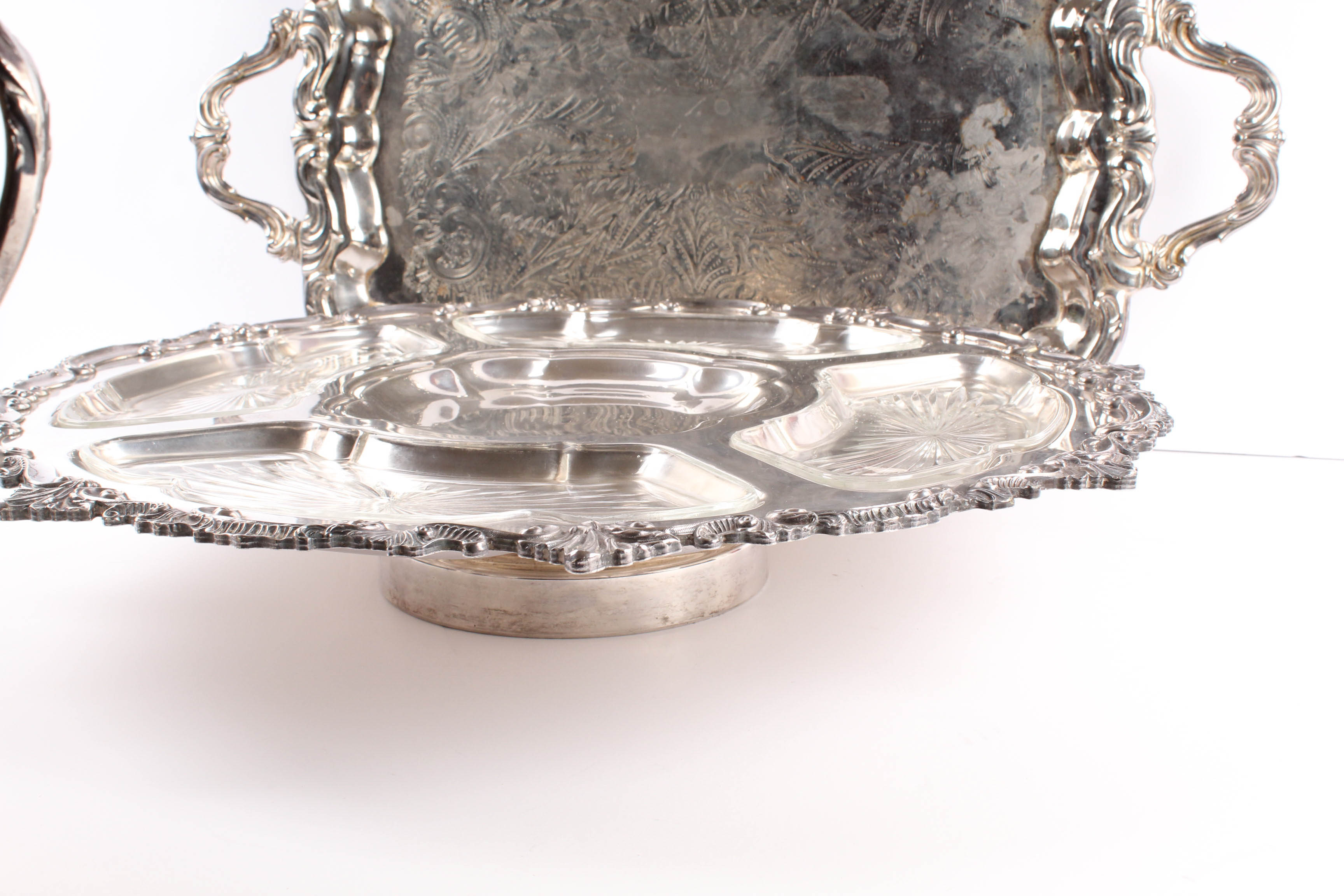 Vintage Birmingham Silver Co. Plated Silver Tea Service and Tray