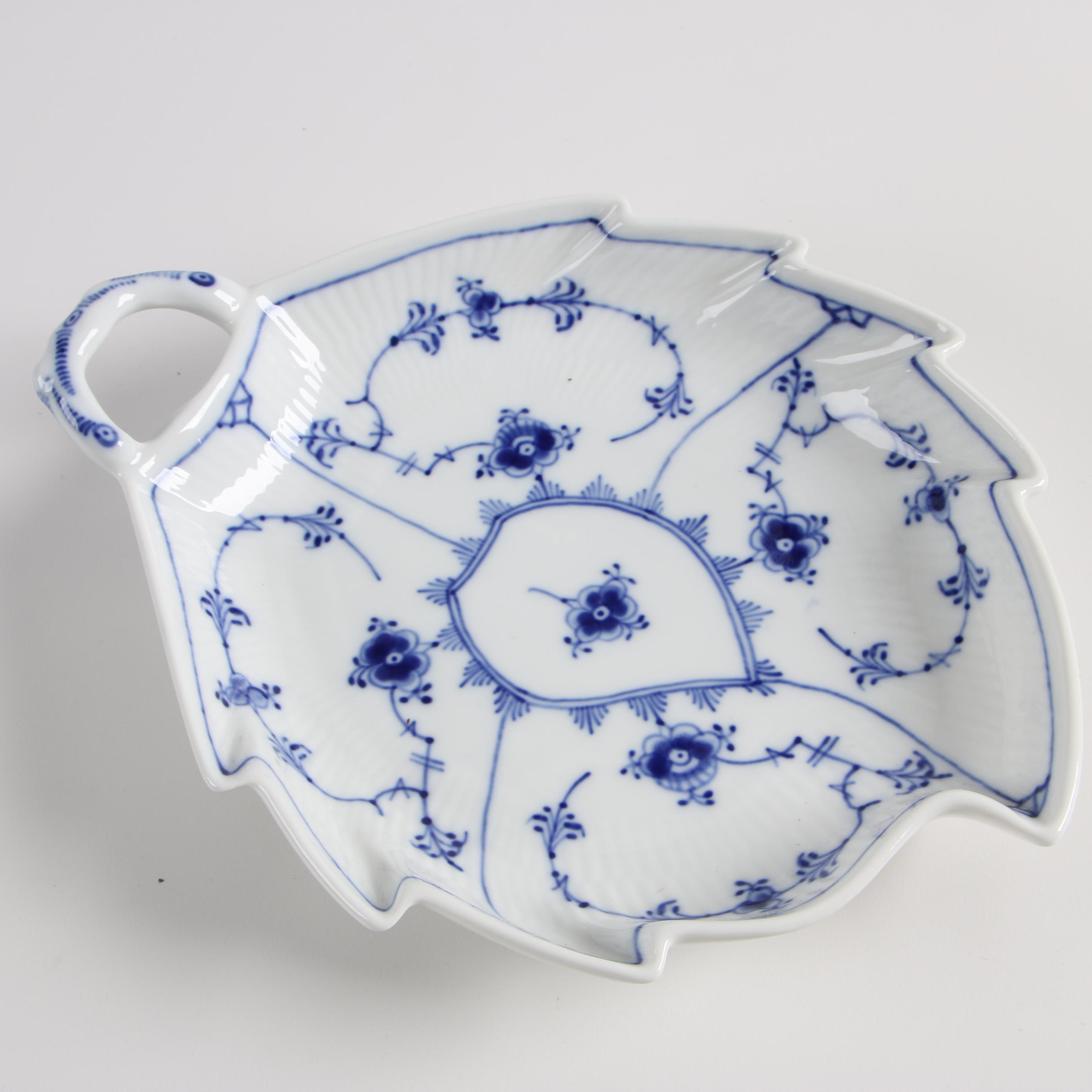 Vintage Earthenware and Porcelain Serveware featuring Royal Copenhagen and Delft