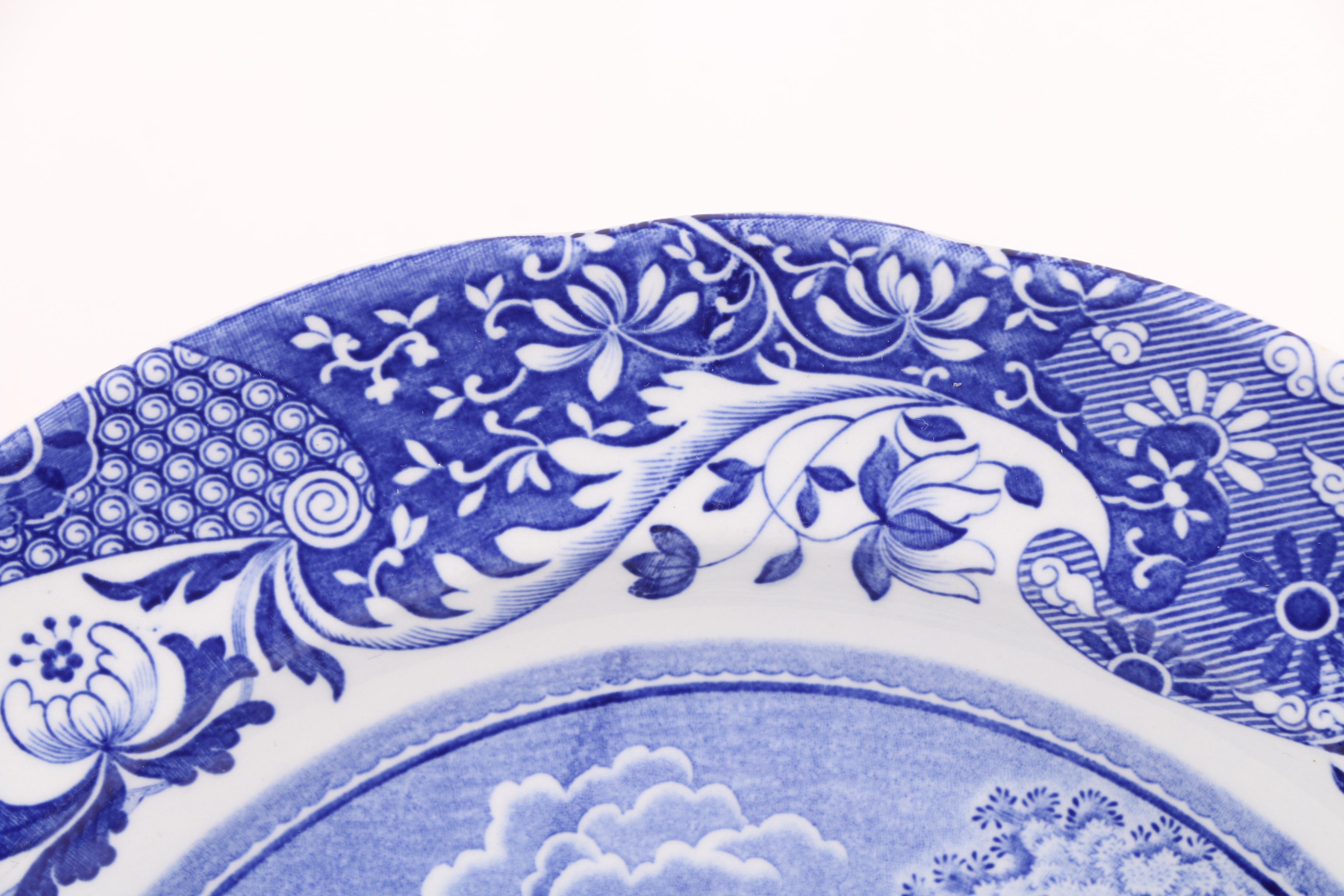 Spode Porcelain Dinnerware in the "Blue Italian" Pattern