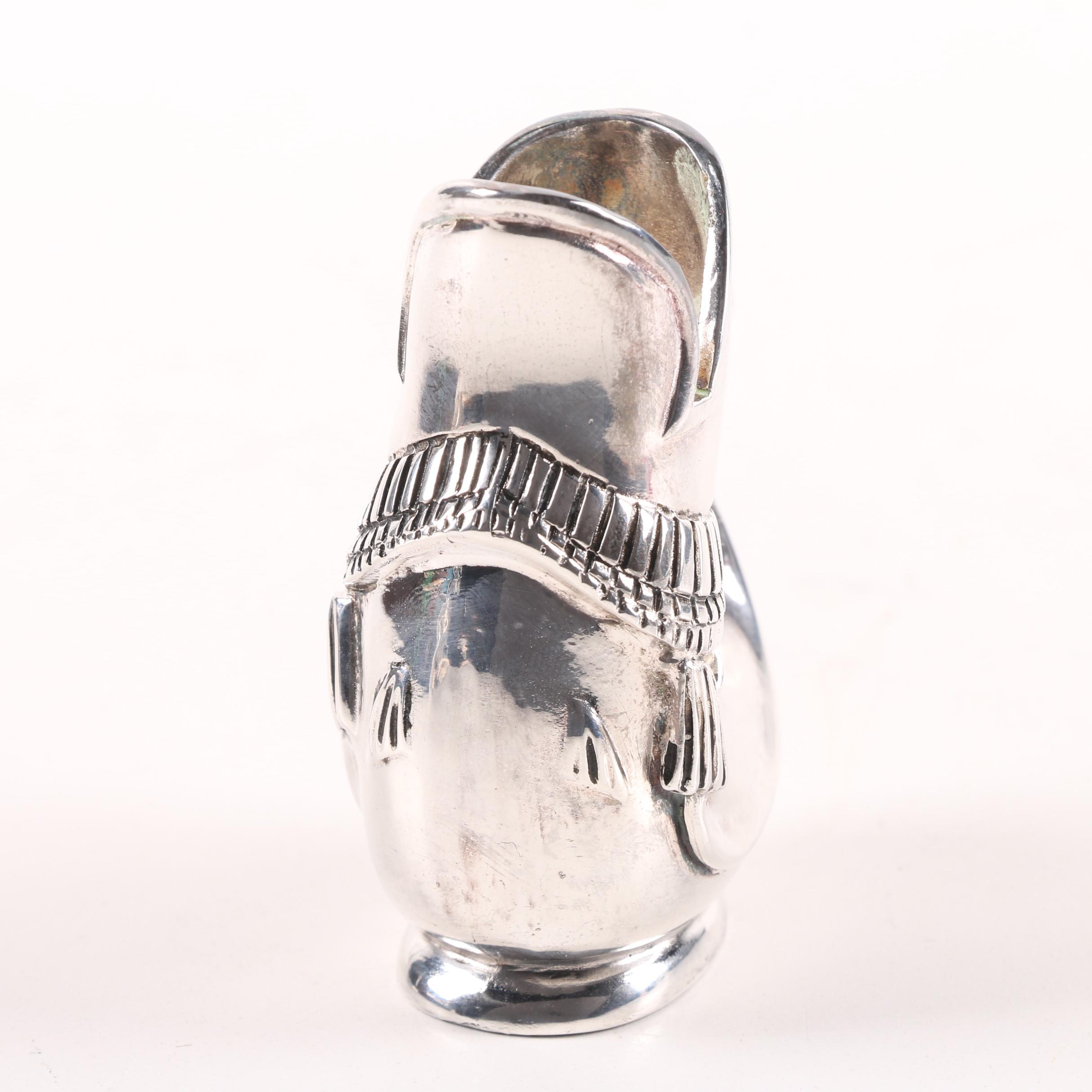 Vintage Shreve, Crump & Low "Gurgling Cod" Silver Plate Miniature Jug