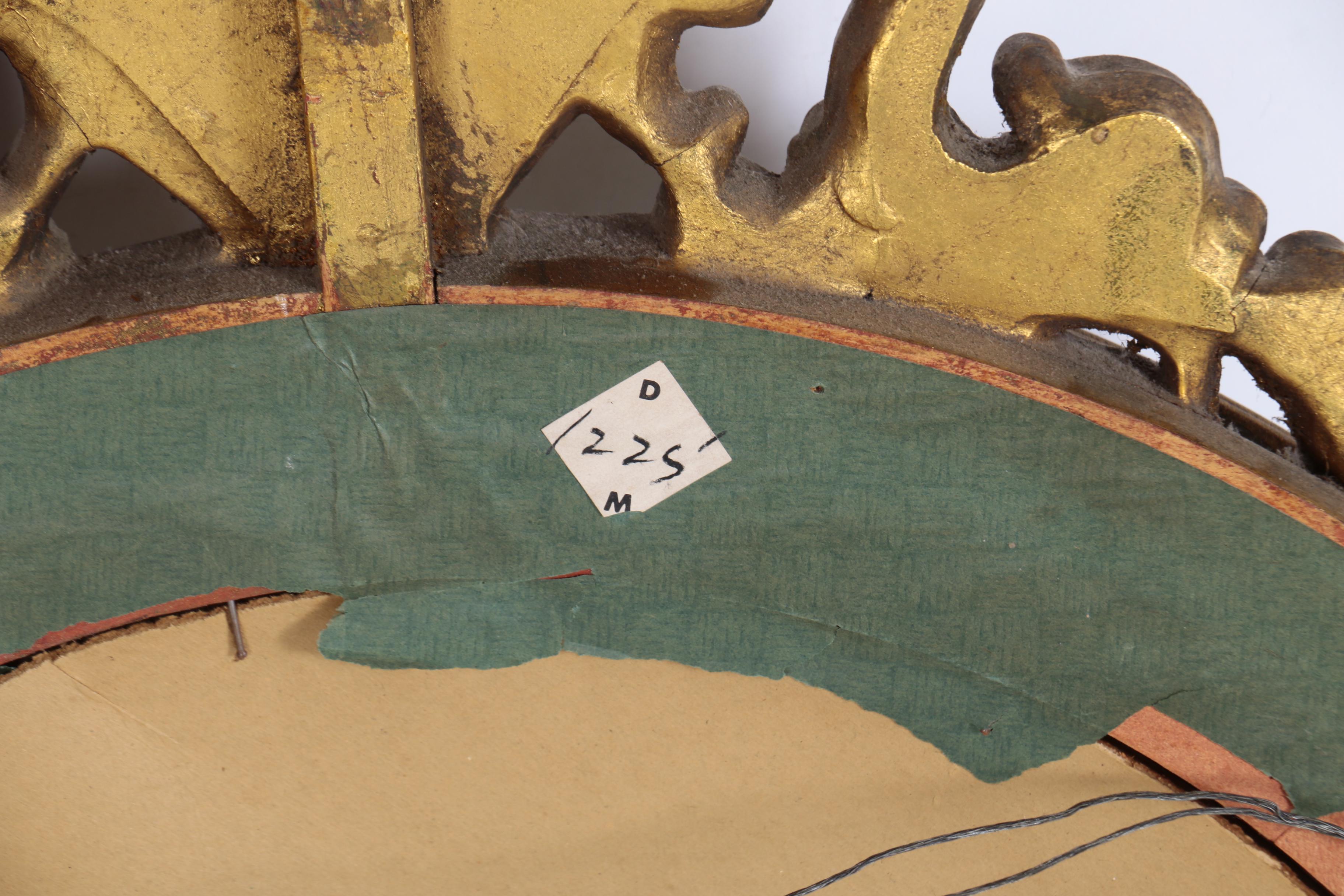 Federal Style Gilt Wood and Composition Convex Mirror, 20th Century