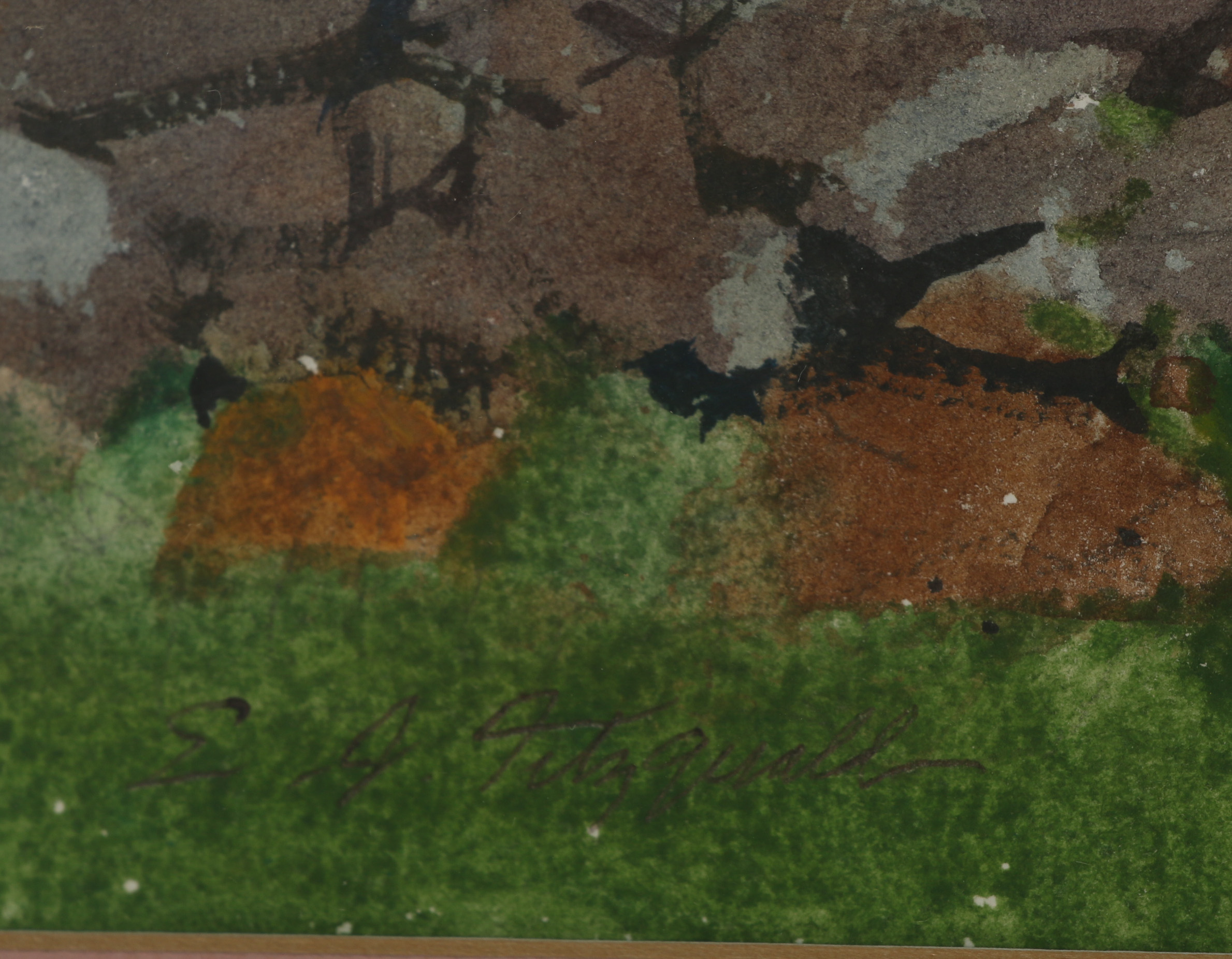 Edmond J. Fitzgerald Watercolor Painting