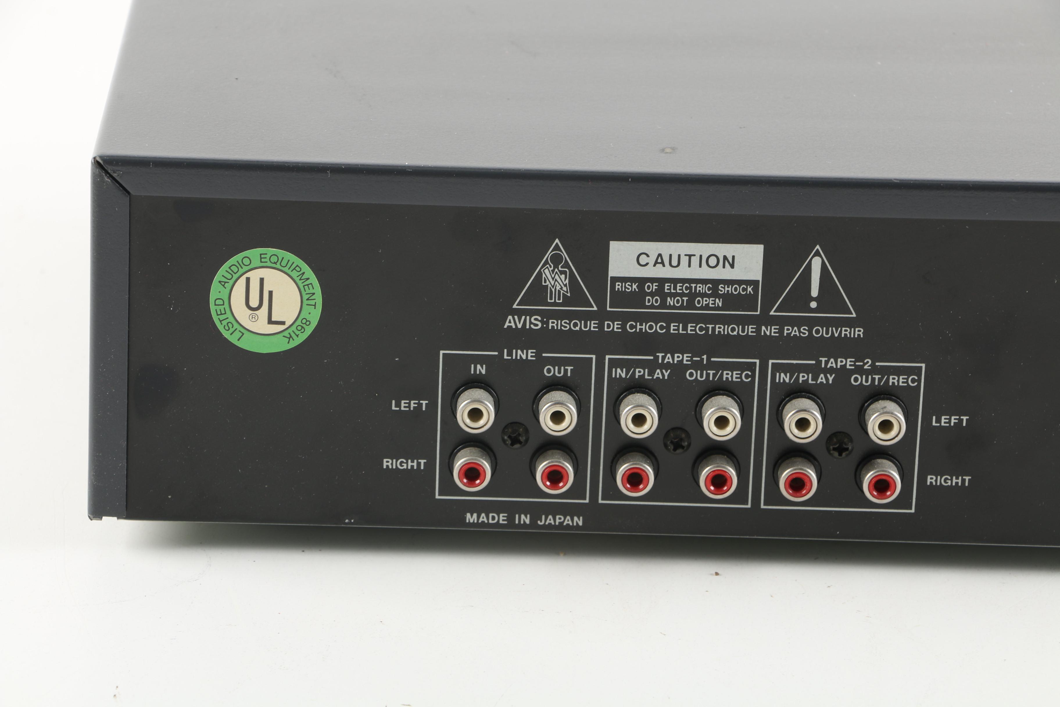 BSR Equalizer, Gemini Mixer, and Furman Power Conditioner