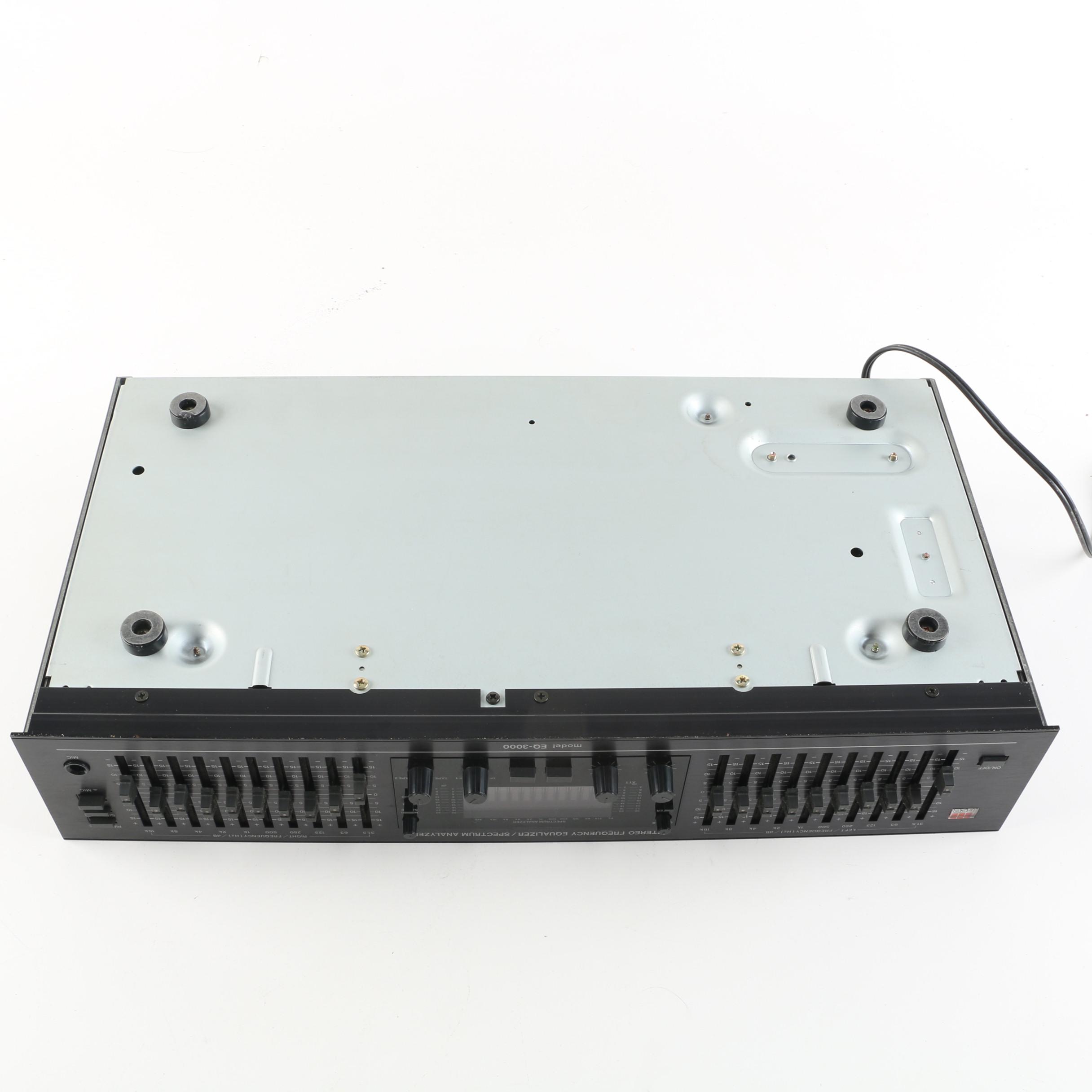 BSR Equalizer, Gemini Mixer, and Furman Power Conditioner