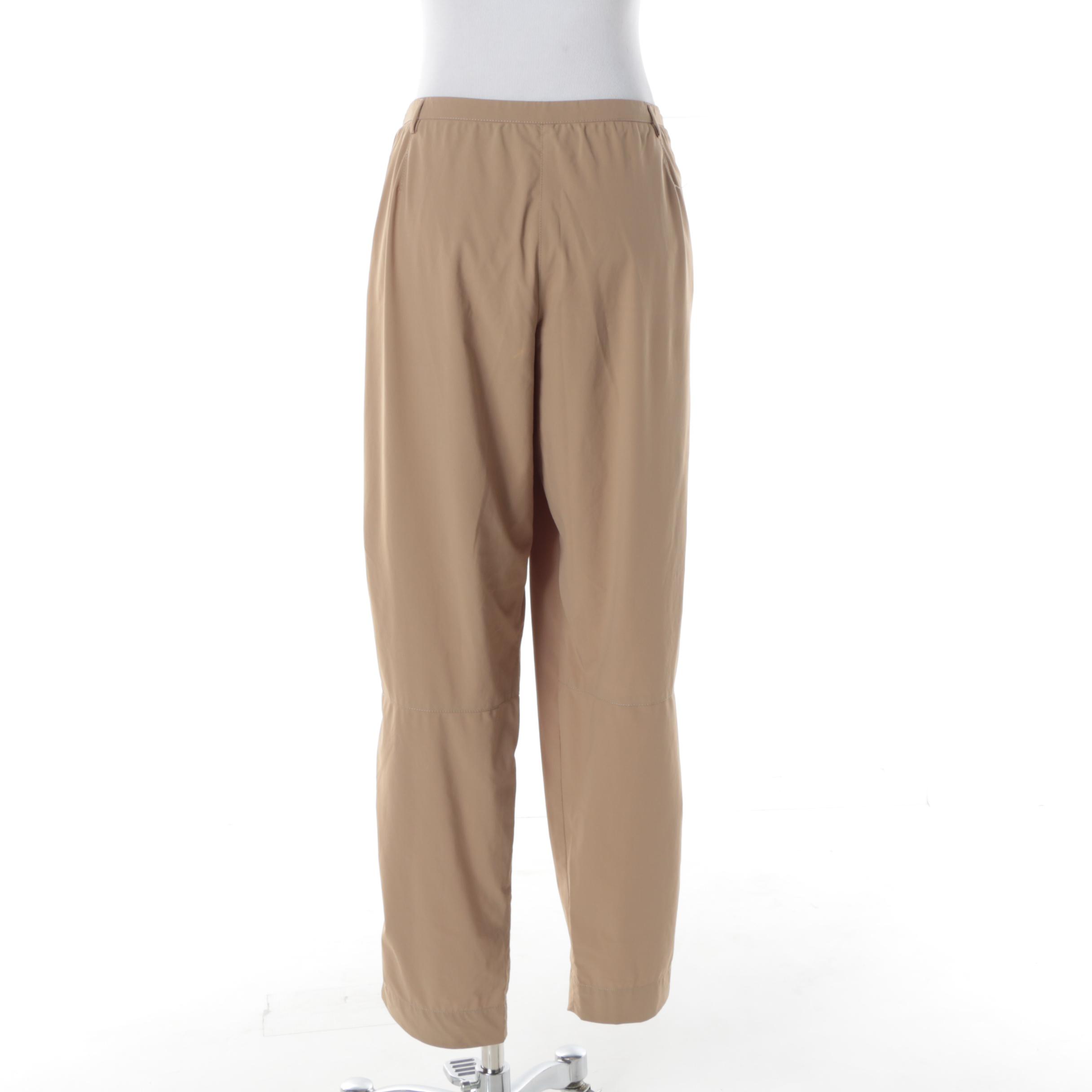 Women's Prada Khaki Nylon Pants